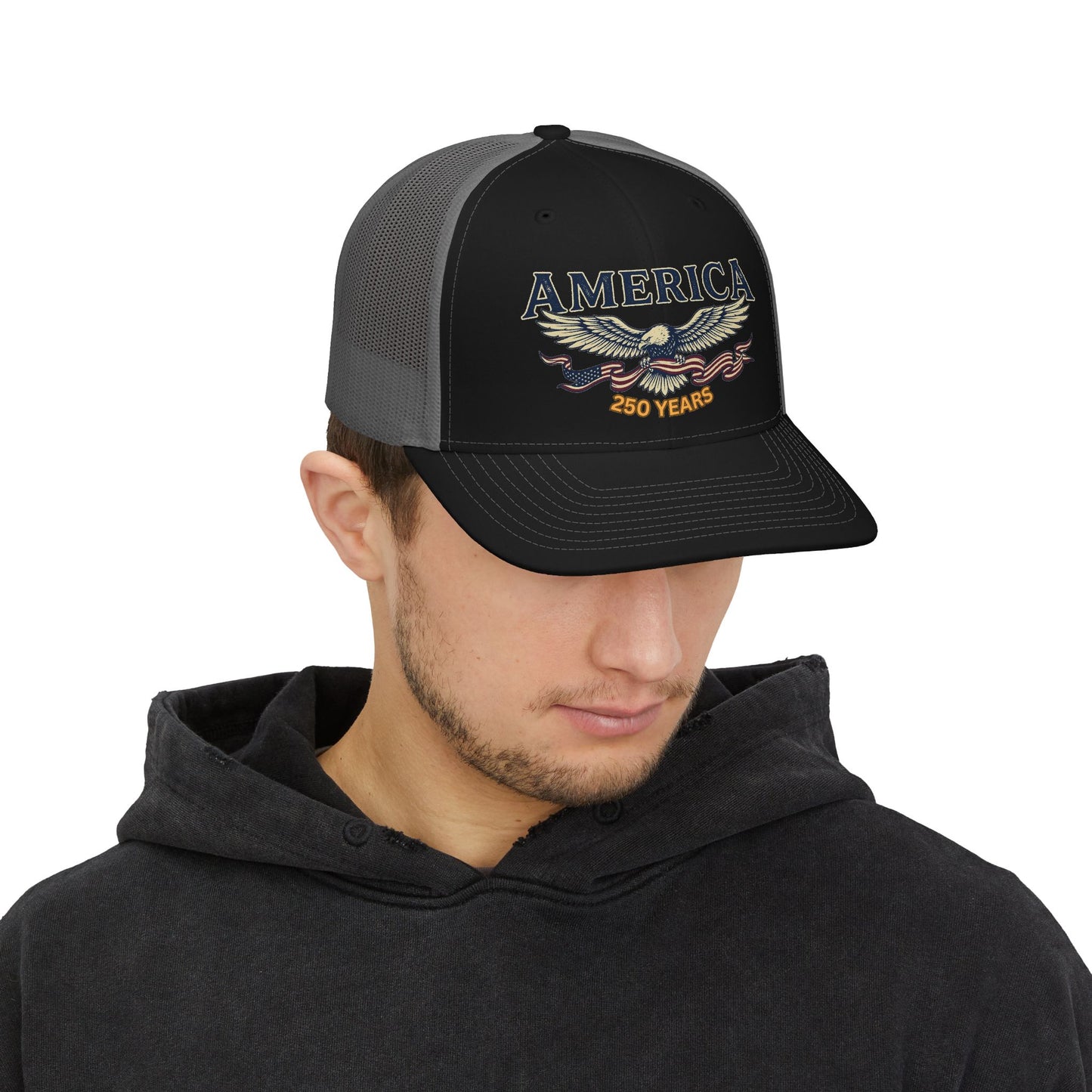 America 250 Years Eagle Snapback Trucker Cap | USA 250th ANNIVERSARY CAP - Trending Novelties & Gifts