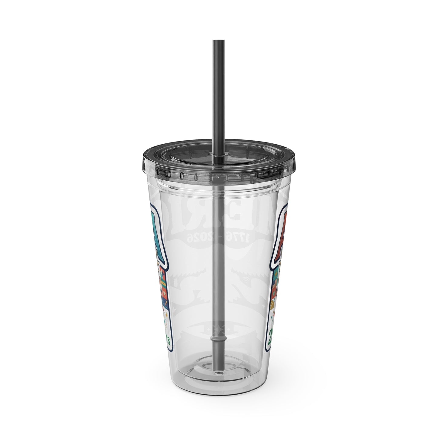 America 250 Years Eagle Tumbler with Straw |  USA 250th ANNIVERSARY Commemorative Drink Cup - Trending Novelties & Gifts
