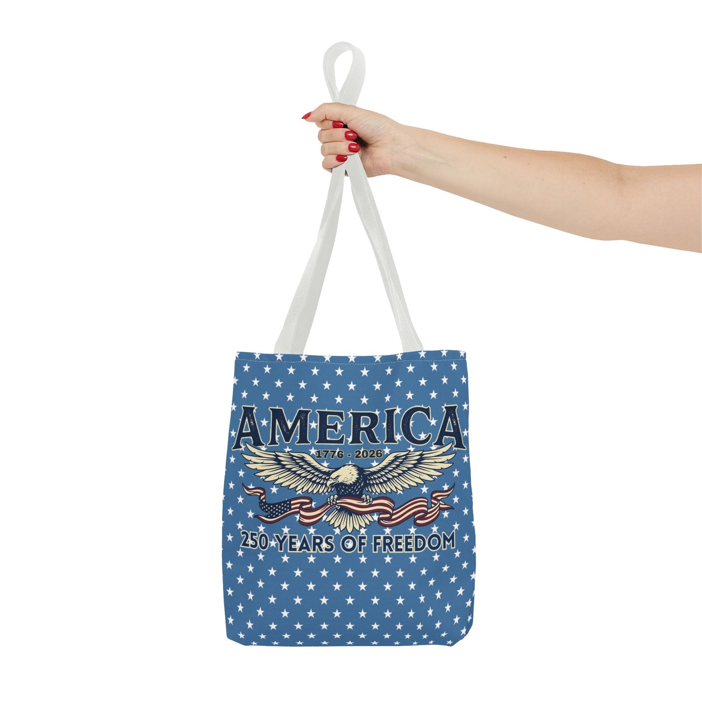 USA 250th ANNIVERSARY Patriotic Tote Bag  | America's 250 Years of Freedom" Eagle Design Tote - Trending Novelties & Gifts