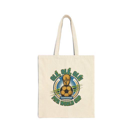 FIFA Fans' Tote Bag — "Ole, Ole, Ole" World Cup Soccer Canvas Tote - Trending Novelties & Gifts
