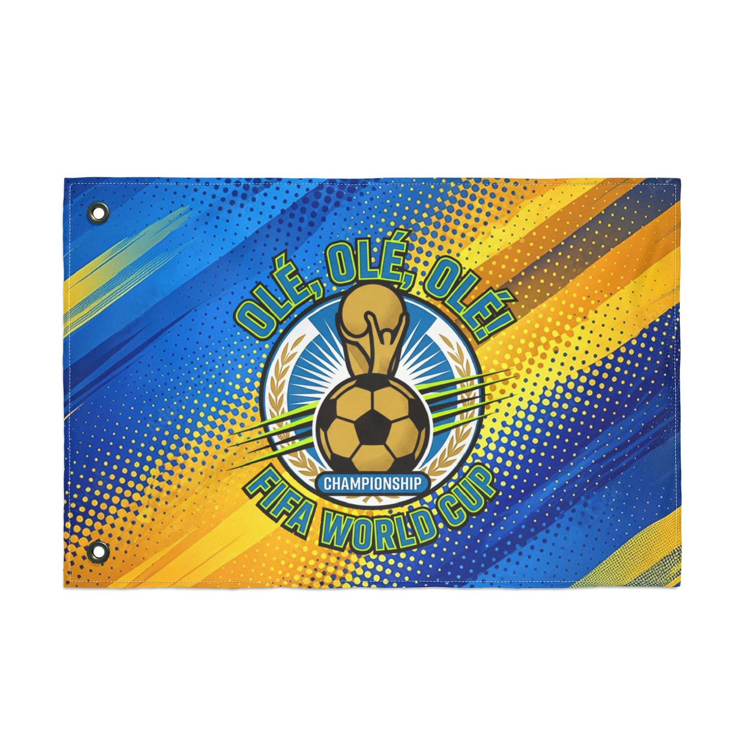 FIFA World Cup Soccer Flag – "Olé, Olé, Olé" Double-Sided Fan Flag - Trending Novelties & Gifts