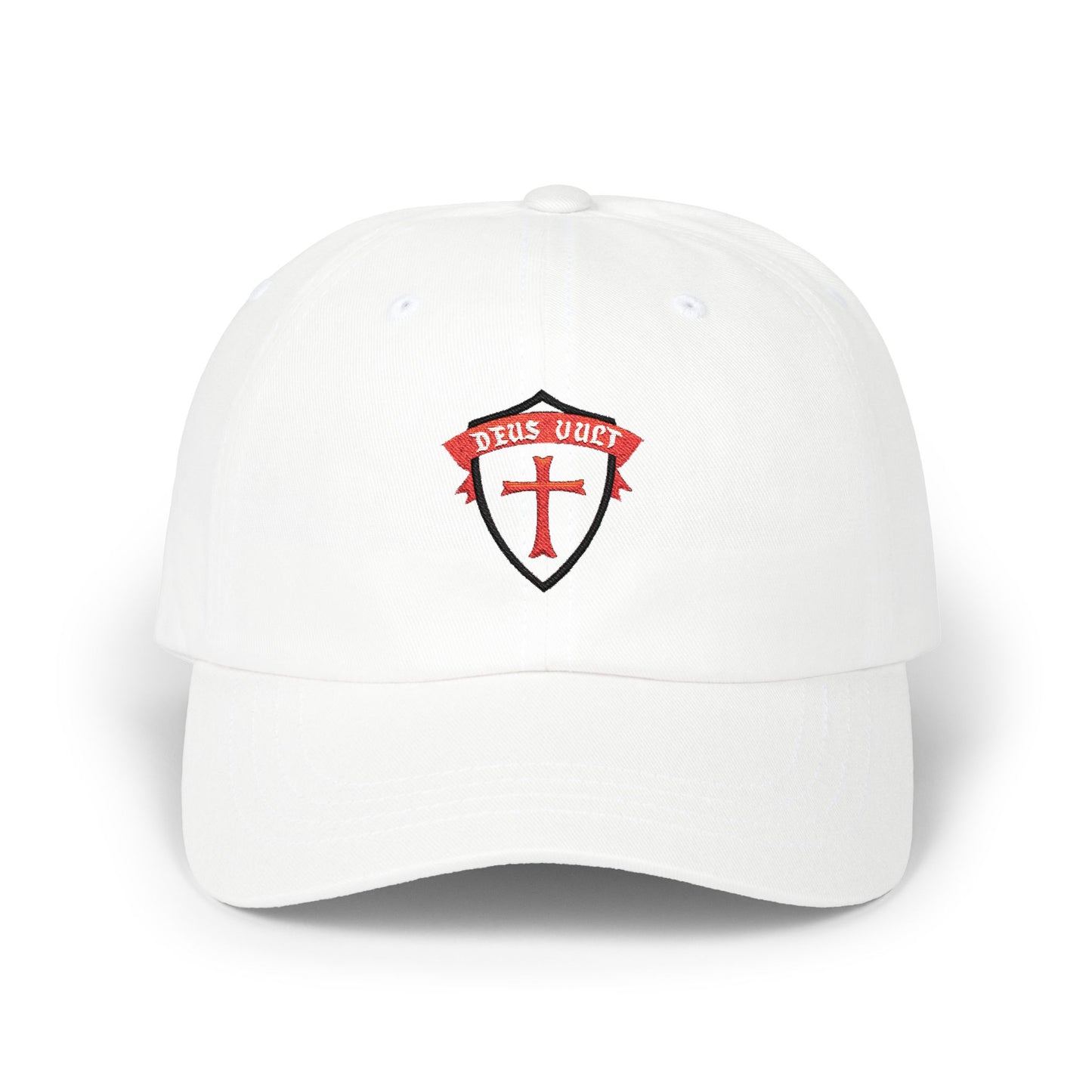 Deus Vult Christian Shield Cap – Embroidered Christian Sheild Cap (CT)