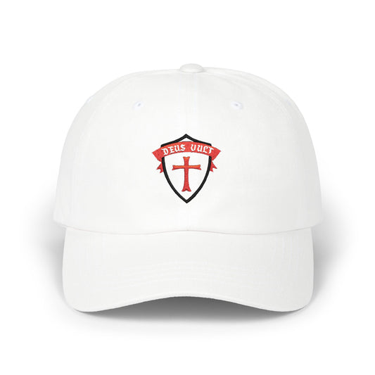 Deus Vult Christian Shield Cap – Embroidered Christian Sheild Cap (CT)
