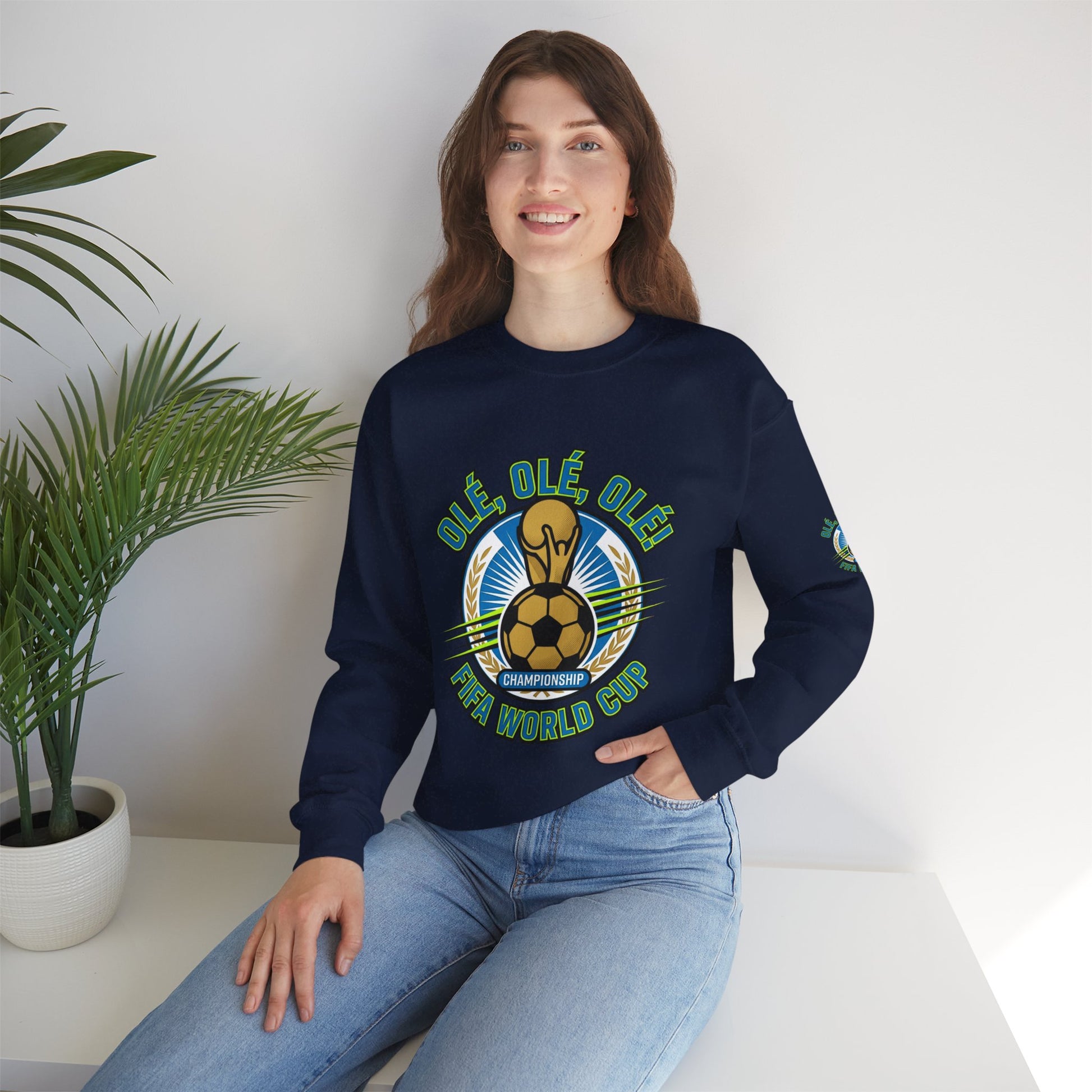 World Cup '26 Soccer Crewneck Sweatshirt — "Olé Olé Olé" Championship Design - Trending Novelties & Gifts