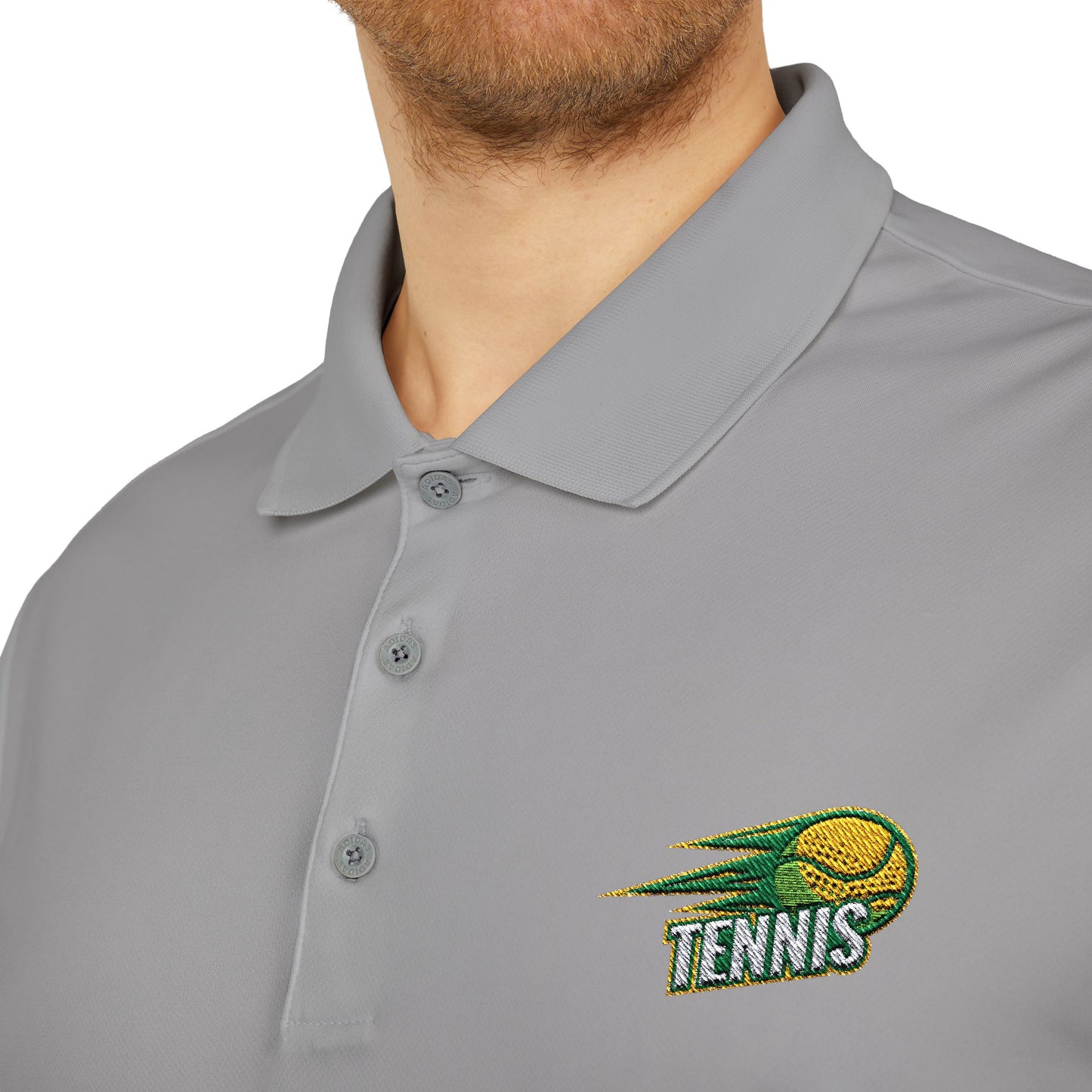 Adidas Tennis Affair Polo Shirt -  Creative Graphic Motif