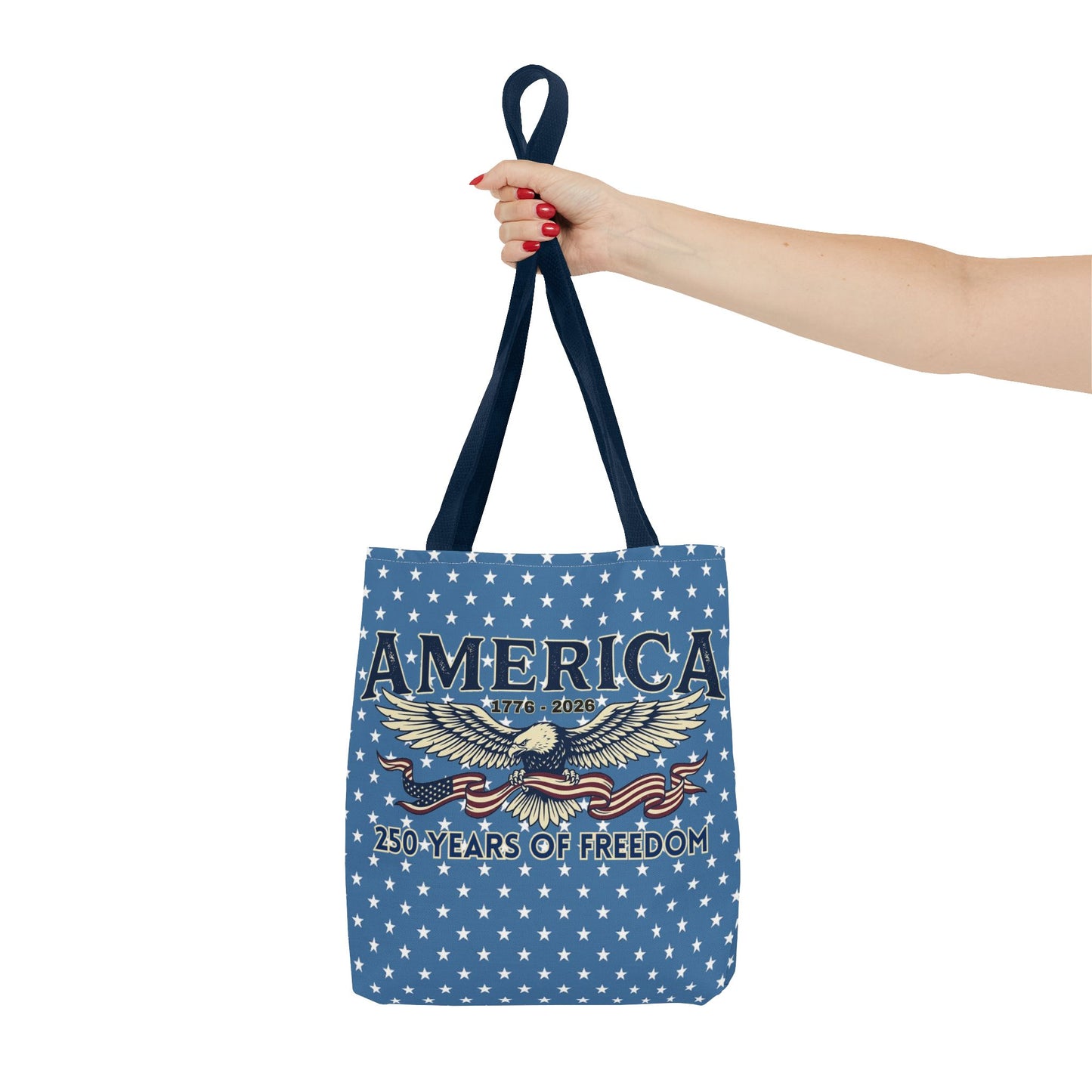 USA 250th ANNIVERSARY Patriotic Tote Bag  | America's 250 Years of Freedom" Eagle Design Tote - Trending Novelties & Gifts