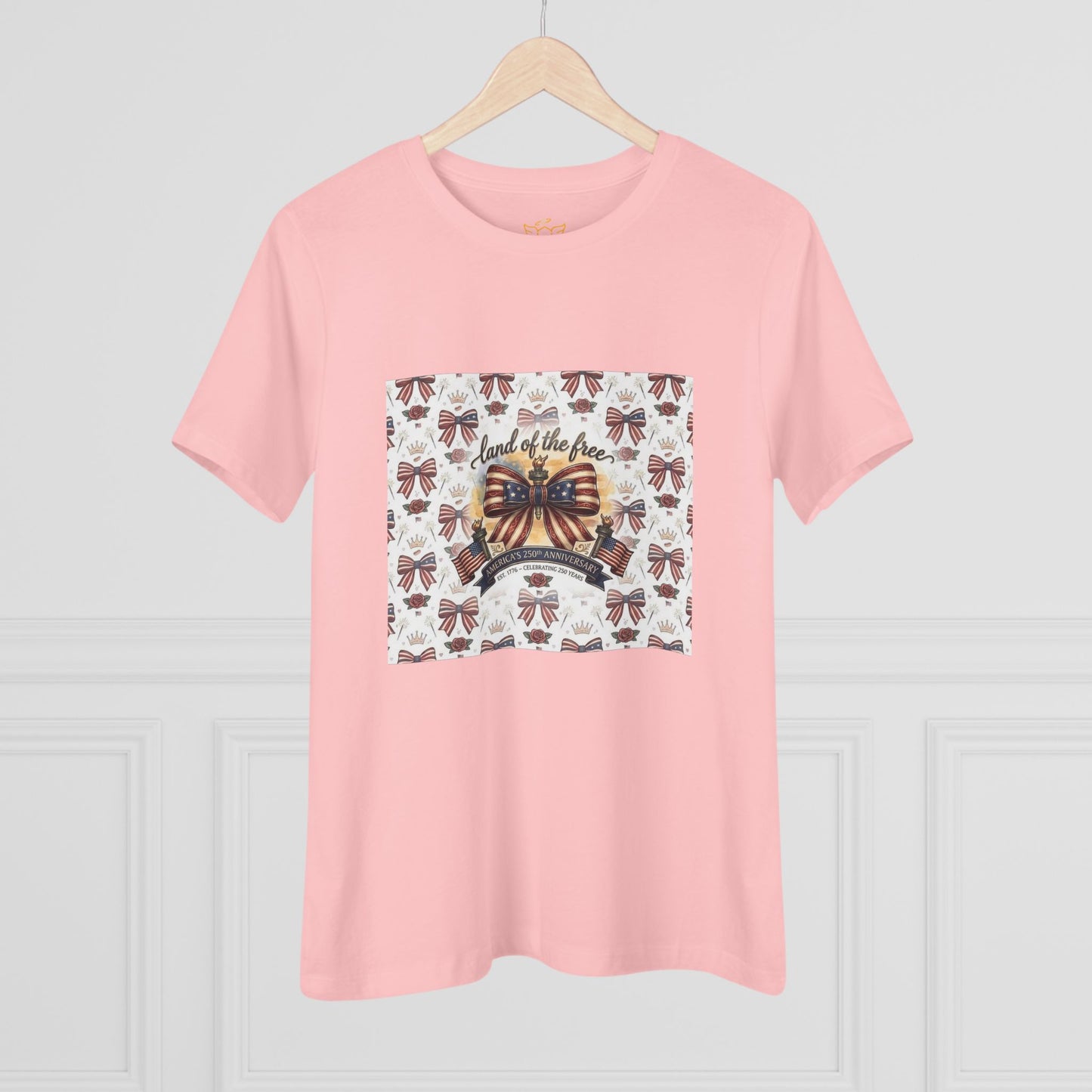 USA 250th Anniversary Patriotic Bow Women's Tee - Trending Novelties & Gifts
