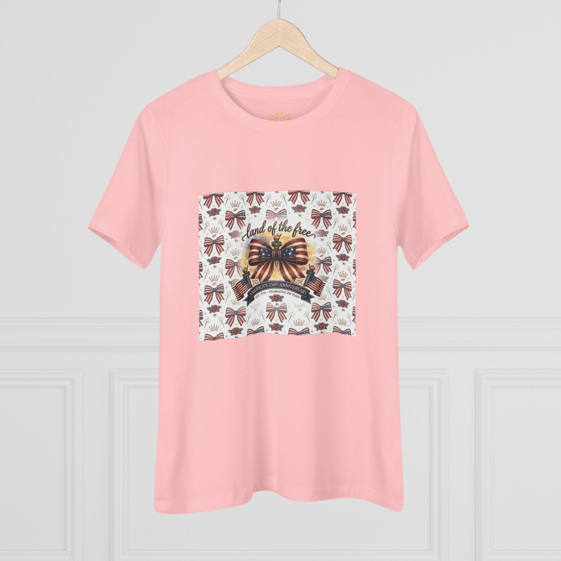 USA 250th Anniversary Patriotic Bow Women's Tee - Trending Novelties & Gifts