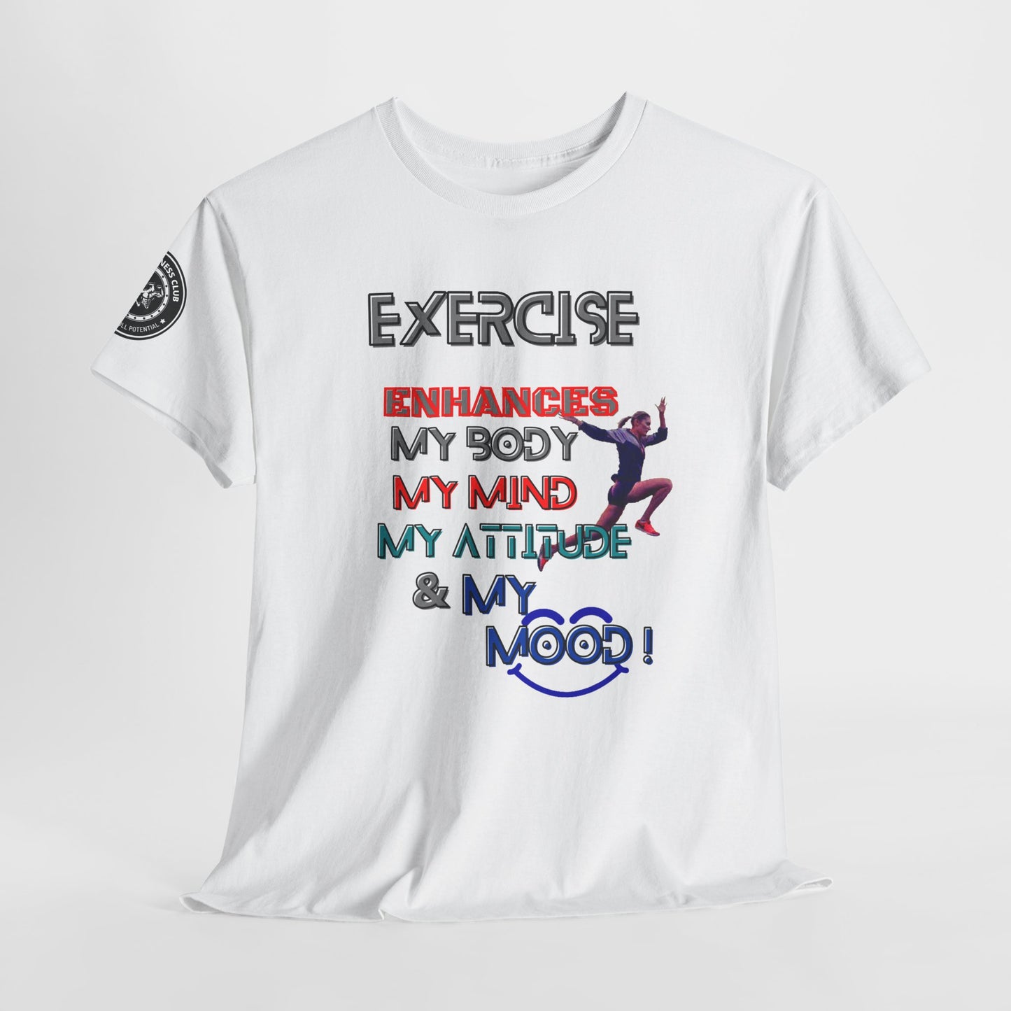 Fitness Quotes Gym Wear Unisex Heavy Cotton Tee 3. FQT