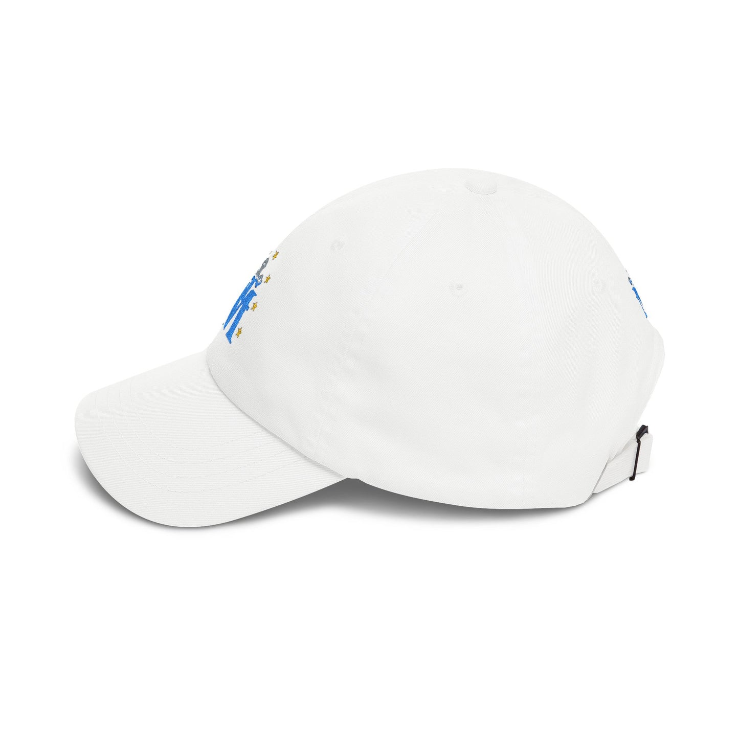 Marian 'M' Embroidered Cap — Blue Marian Monogram Cap (EM)
