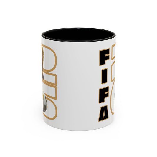 FIFA World Cup '26 Coffee Mug — Soccer Trophy & Ball Graphic 11/15oz