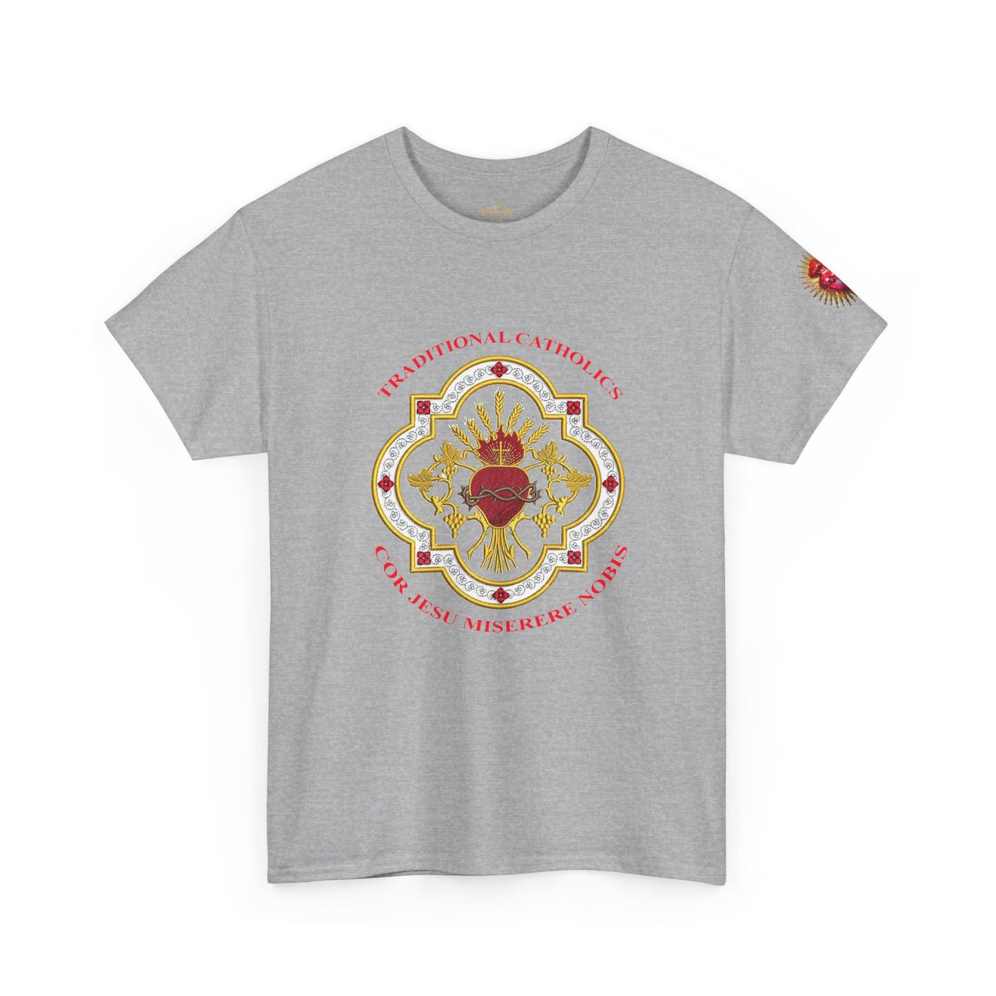 Sacred Heart Catholic Tee — Traditional Devotional Graphic T-Shirt (CT)