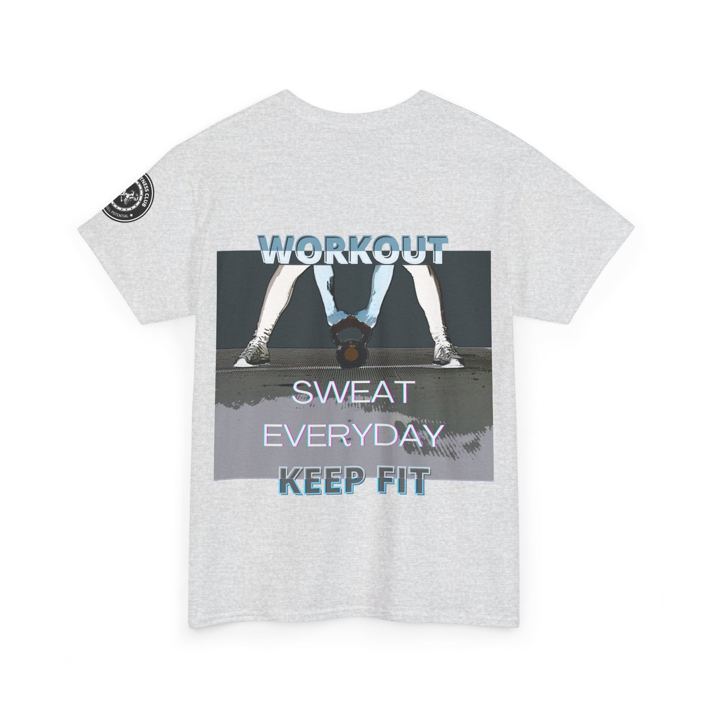 Fitness Workout Quotes Unisex Tee - "KEEP FIT" Cotton T-shirt. FQT