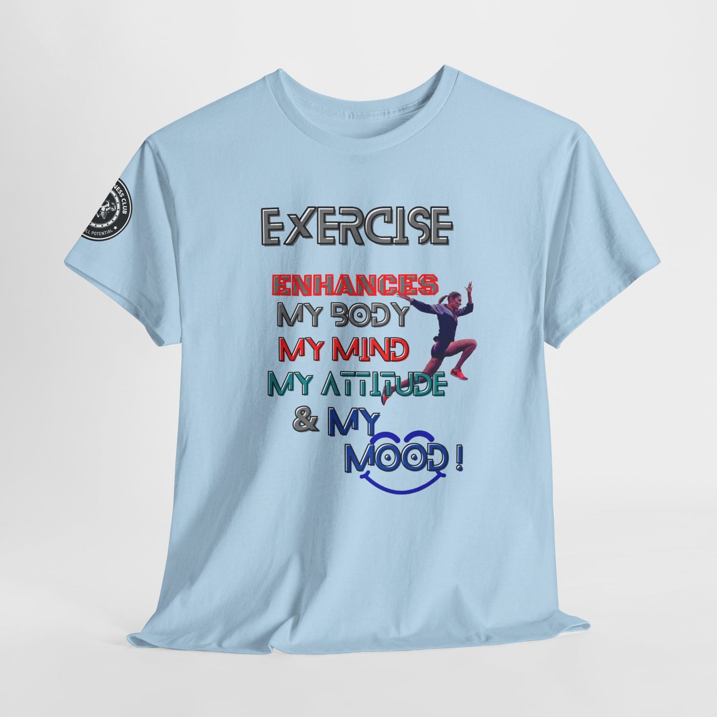 Fitness Quotes Gym Wear Unisex Heavy Cotton Tee 3. FQT