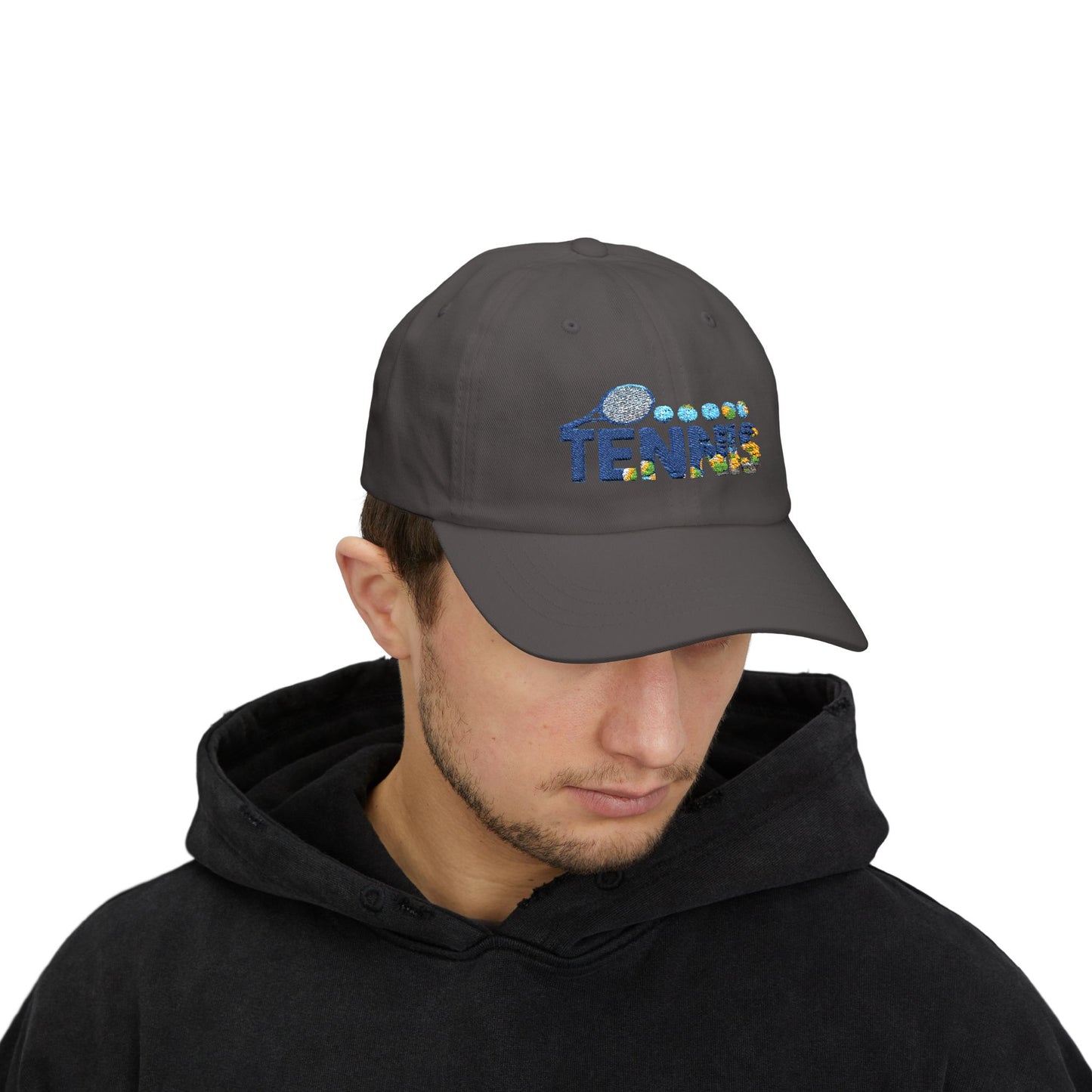 Tennis Creative Graphic Design Cap (Sky Creative1) (EM)