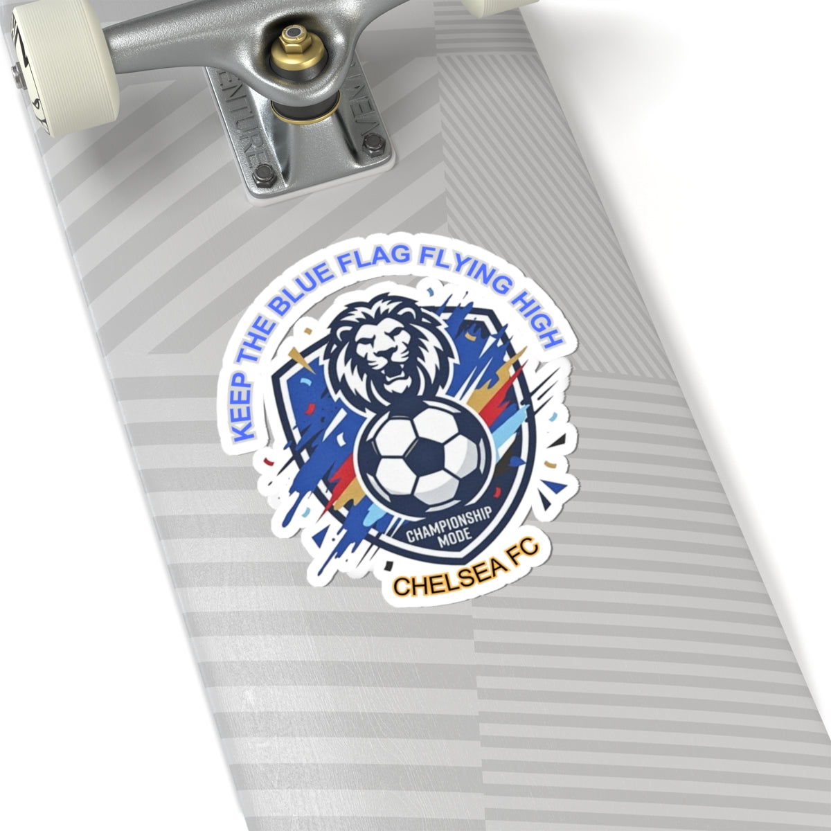Keep The Blue Flag Flying High Sticker | Chelsea Soccer Fan Sticker, National Colors - Trending Novelties & Gifts