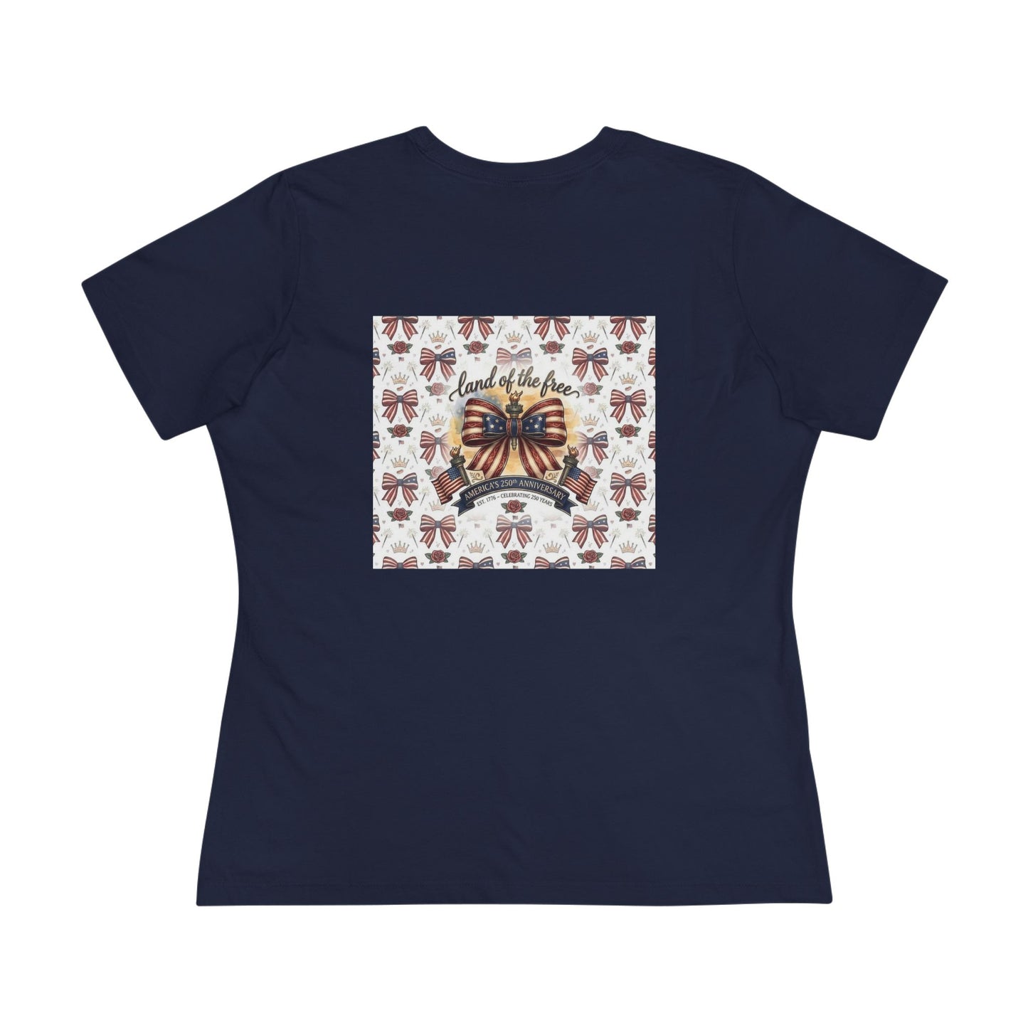 USA 250th Anniversary Patriotic Bow Women's Tee - Trending Novelties & Gifts
