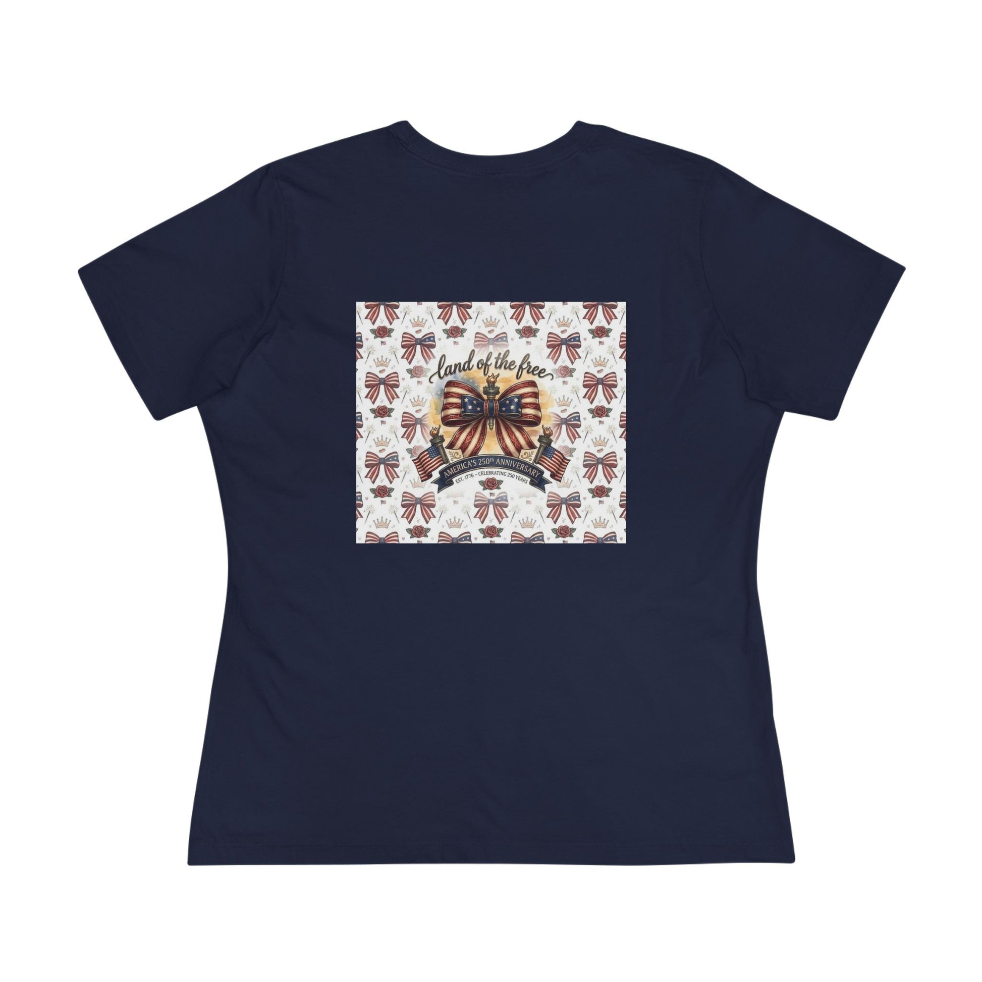 USA 250th Anniversary Patriotic Bow Women's Tee - Trending Novelties & Gifts
