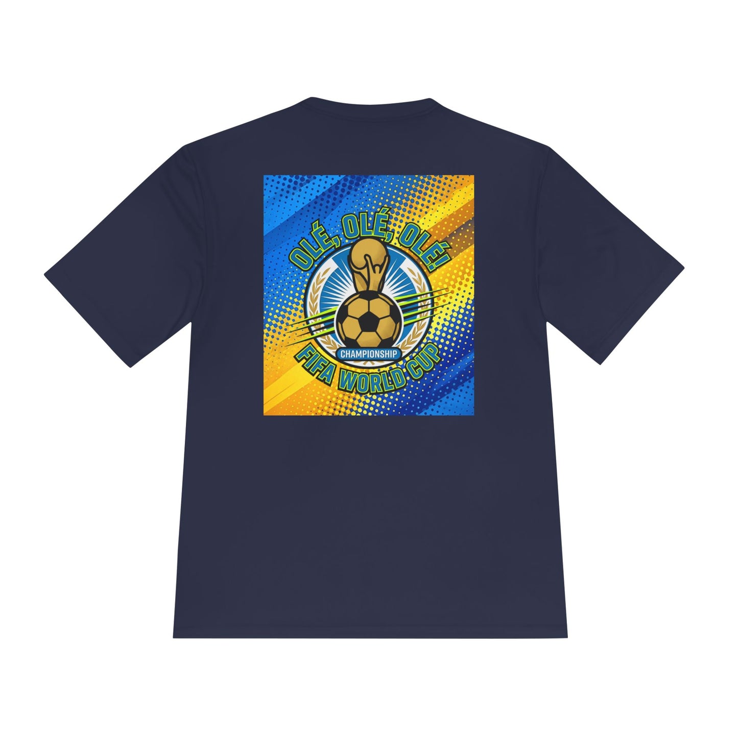 World Cup Soccer Moisture-Wicking Tee — "Ole Ole Ole" Graphic Tee - Trending Novelties & Gifts