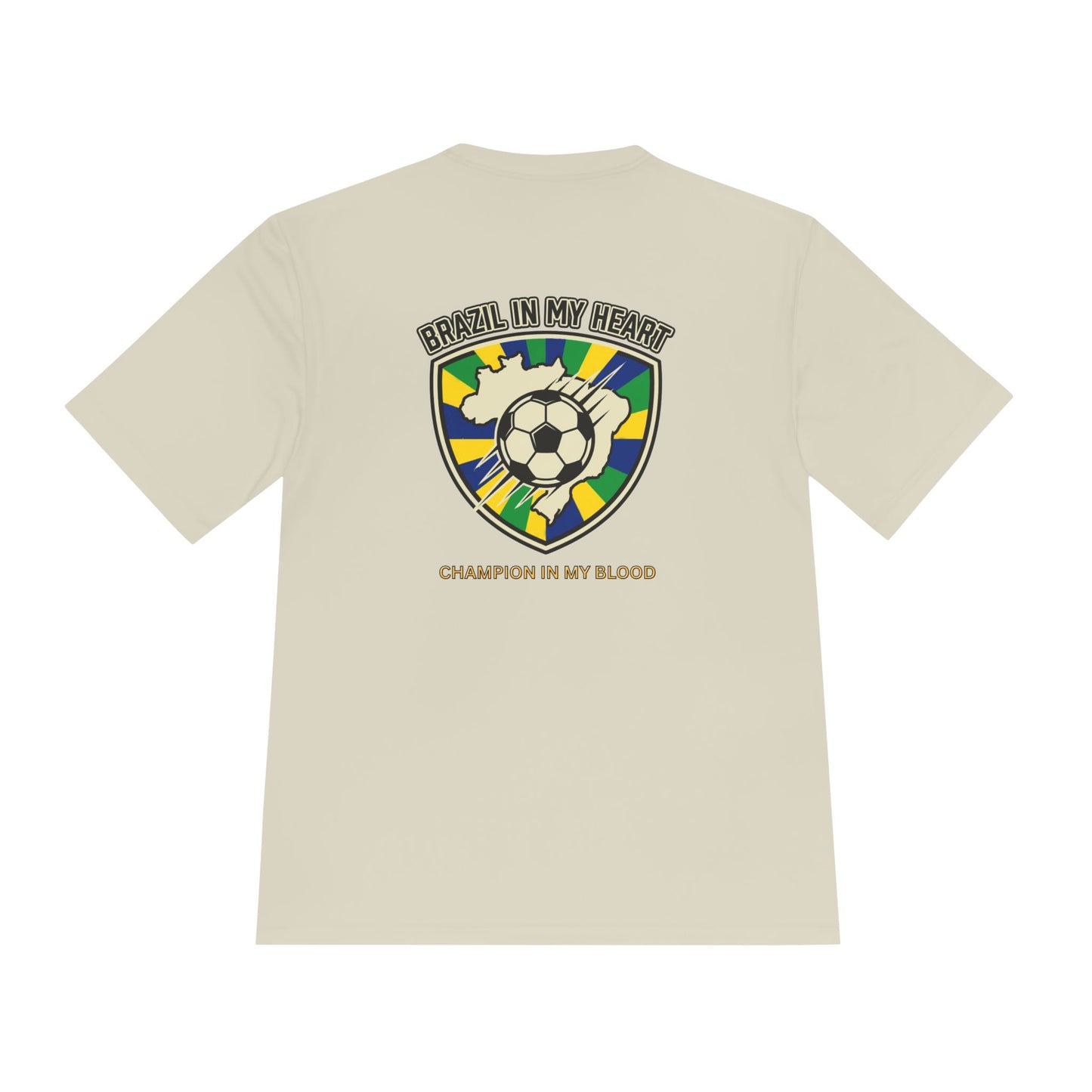 Brazil In My Heart Soccer Tee — Champion In My Blood Moisture-Wicking Shirt - Trending Novelties & Gifts