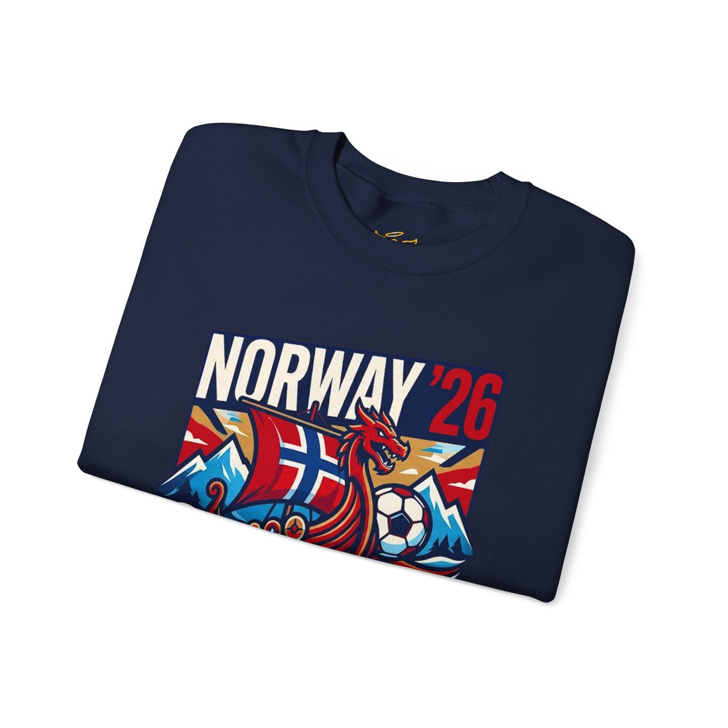 Norway '26 Viking Soccer Sweatshirt — Leaders of the North World Cup Fan Pullover