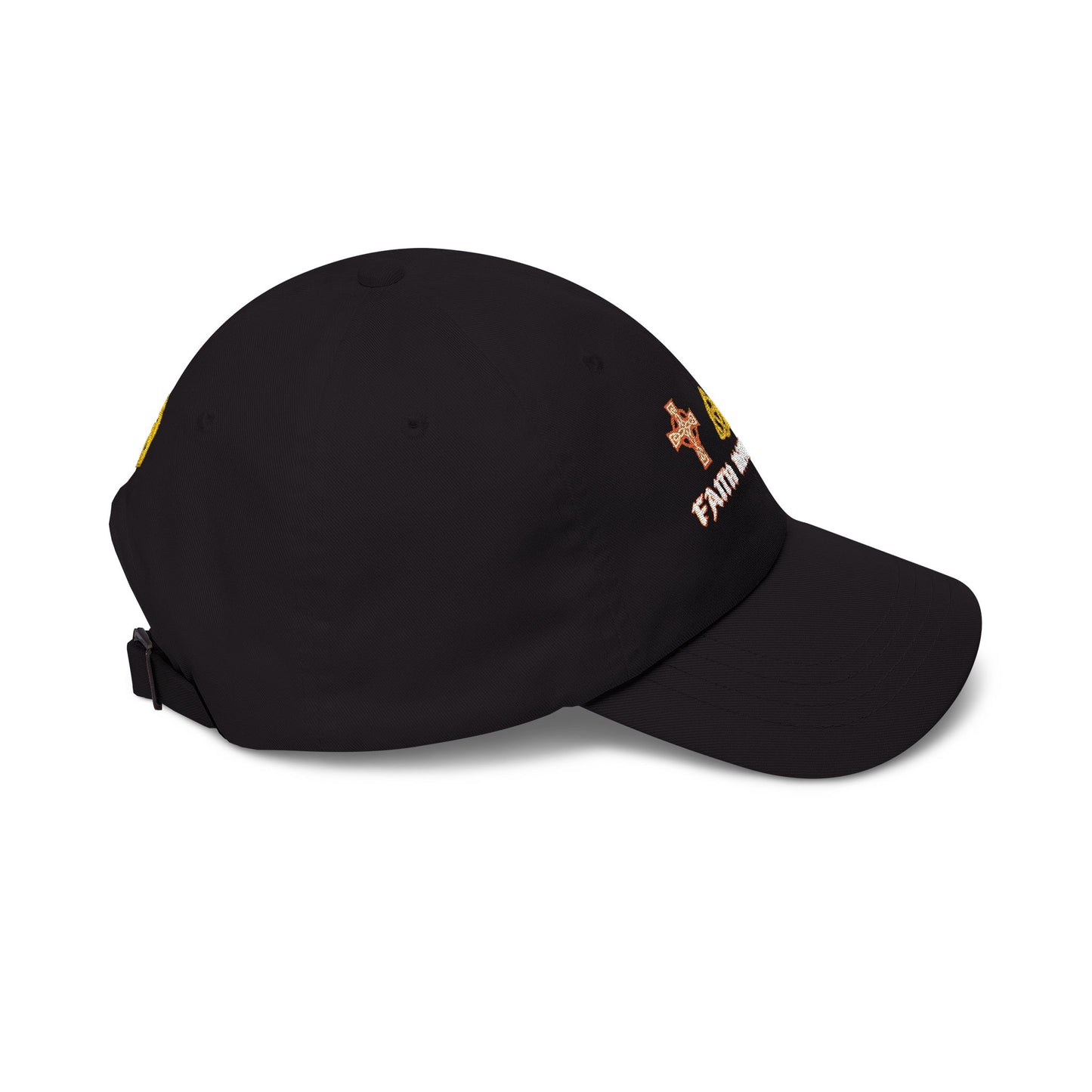 Celtic Faith Hope Love Cap — Embroidered Celtic Christian Symbols Baseball Cap (EM)