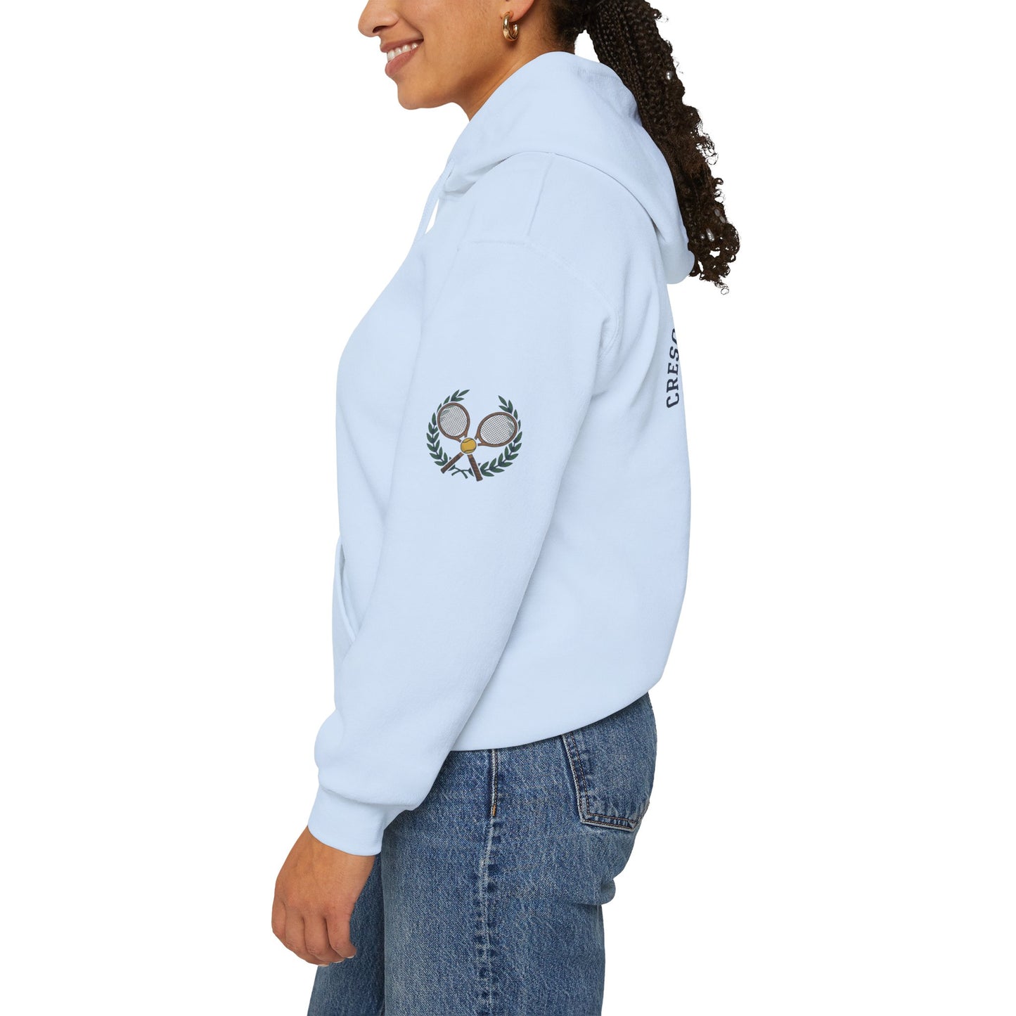 Tennis Club Hoodie — "Crescent Chief's Tennis Club" Retro Athletic Pullover
