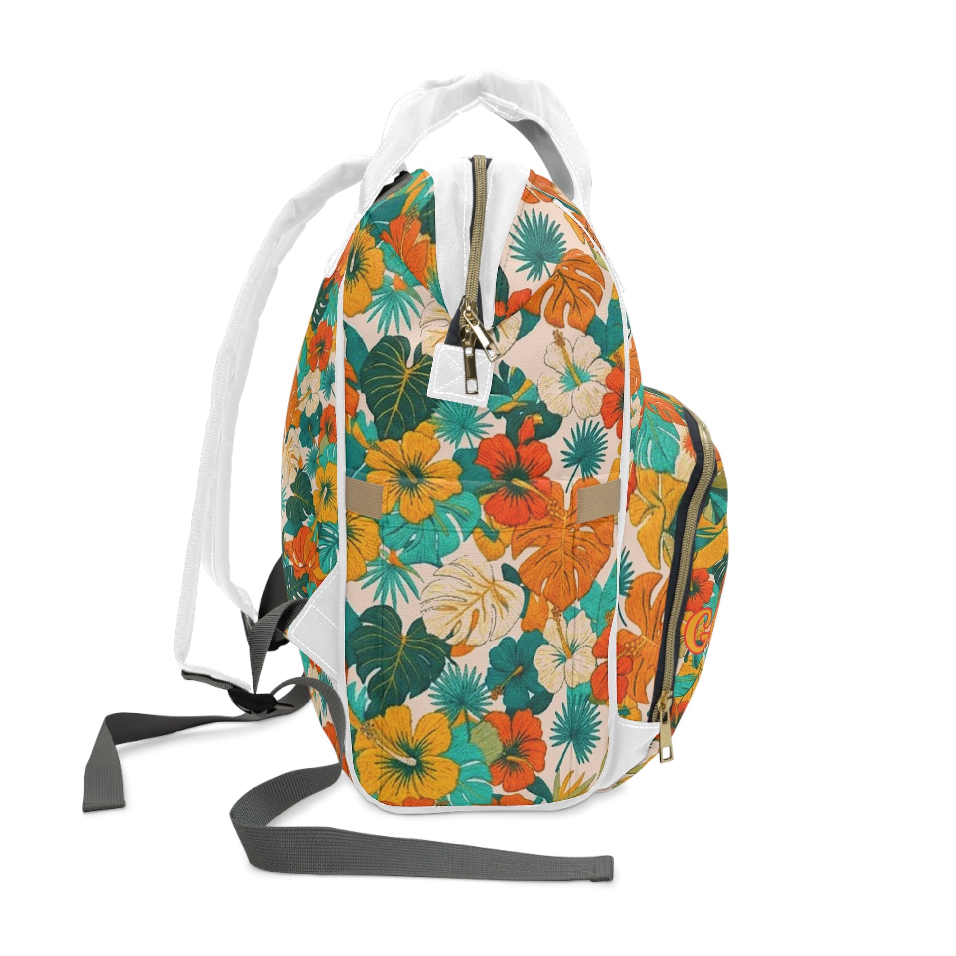 Summer Diaper Backpack - Floral 'Good Vibes' Diaper Backpack - Trending Novelties & Gifts