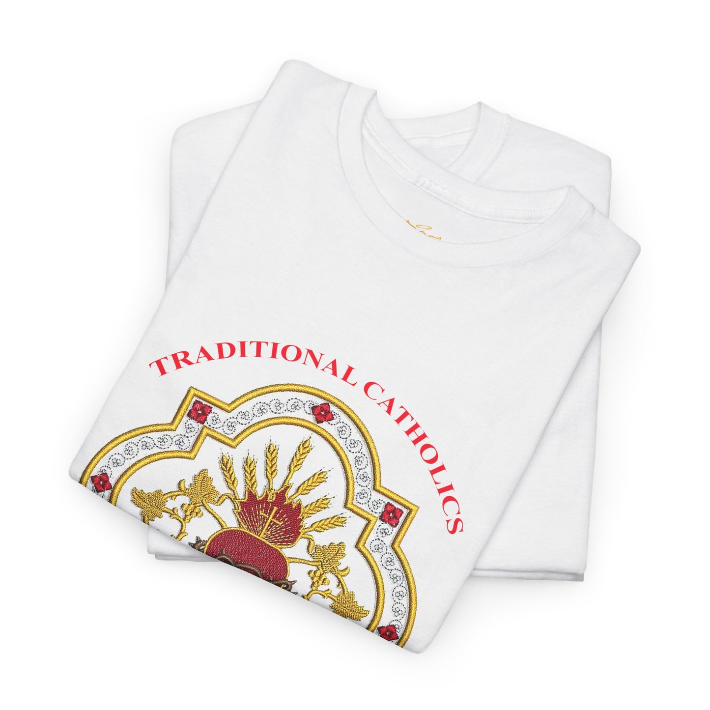 Sacred Heart Catholic Tee — Traditional Devotional Graphic T-Shirt (CT)