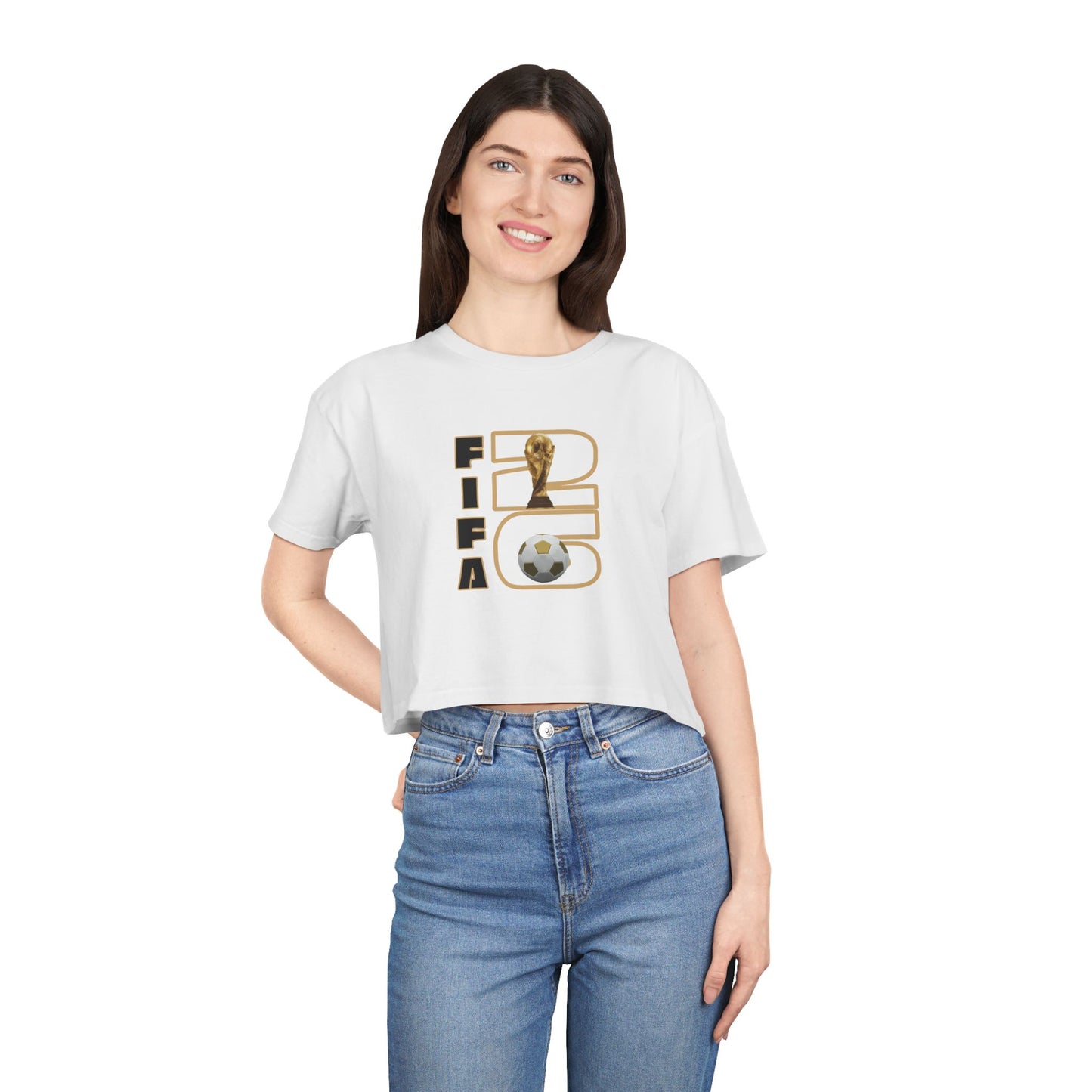 Women's Crop Tee — FIFA World Cup Soccer '26 Graphic
