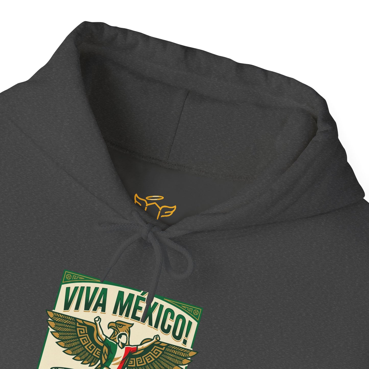 Viva México Soccer Hoodie — Retro Eagle Mexican Pride Graphic