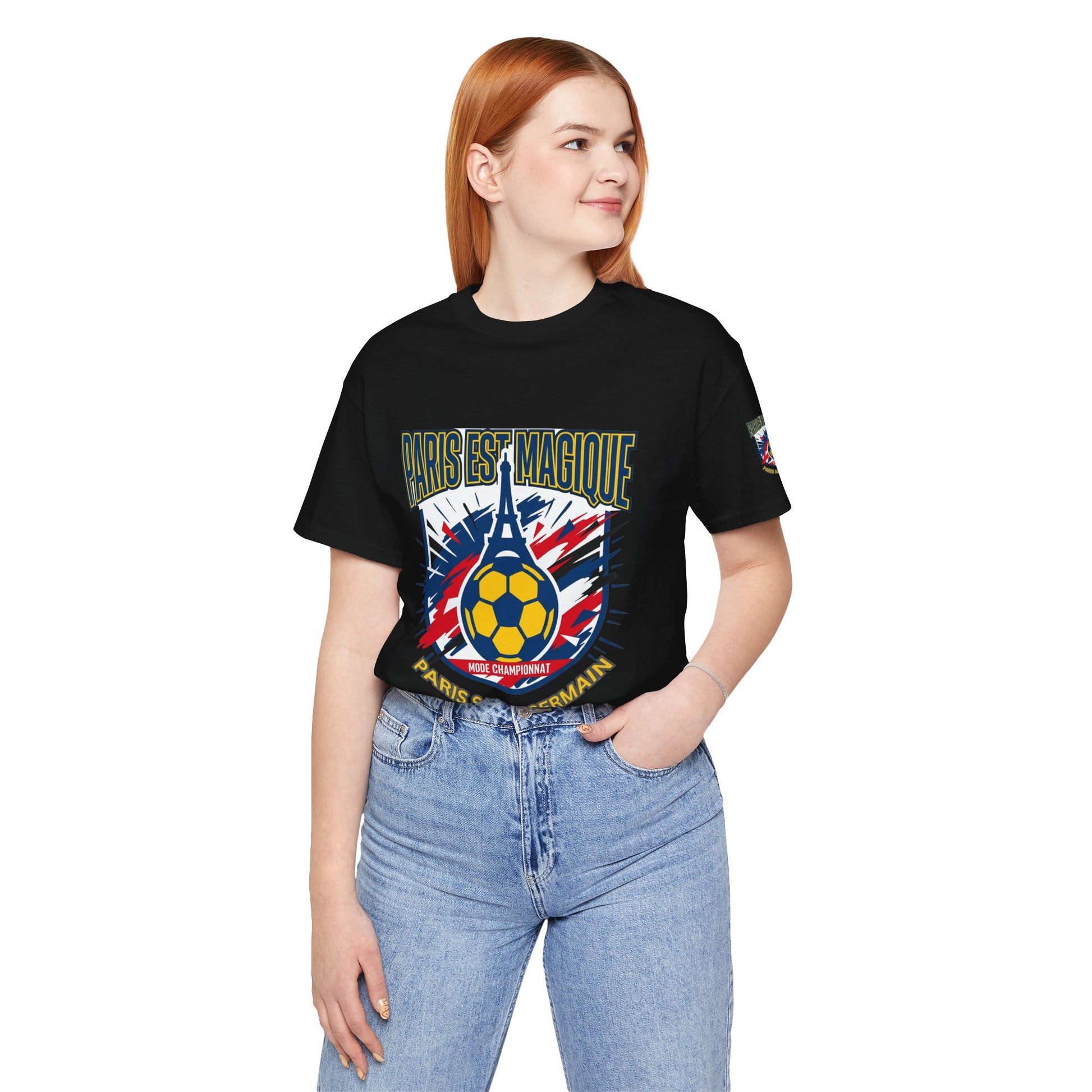 Paris-inspired Soccer Crest Tee | Paris Saint Germain Soccer Fan T-shirt - Trending Novelties & Gifts