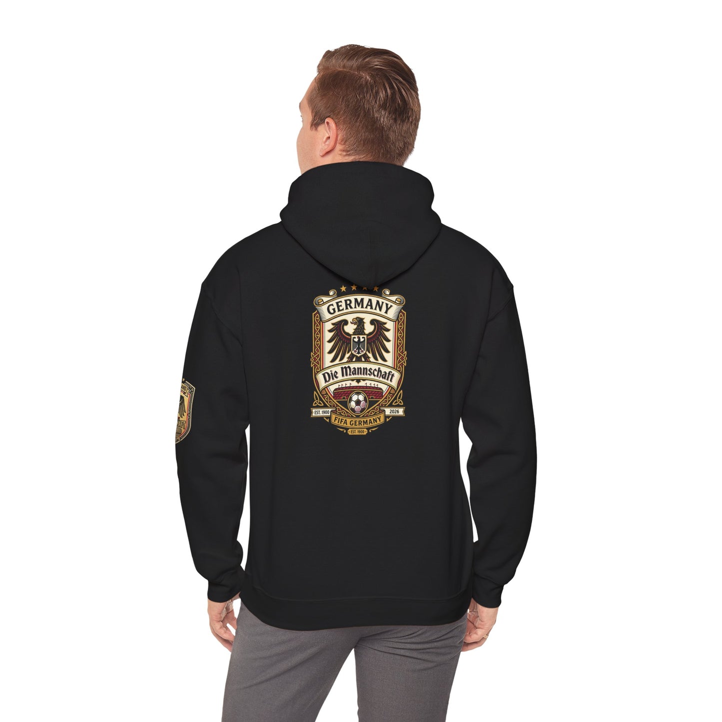 Germany Soccer Die Mannschaft Crest Hoodie – Vintage Germany Soccer Crest Pullover