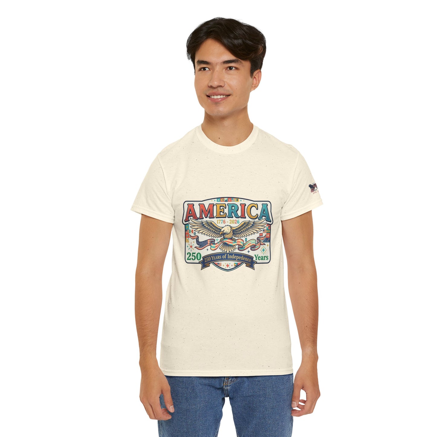 USA 250th ANNIVERSARY Vintage Graphic Tee — 250 Years Patriotic Independence Day Shirt - Trending Novelties & Gifts