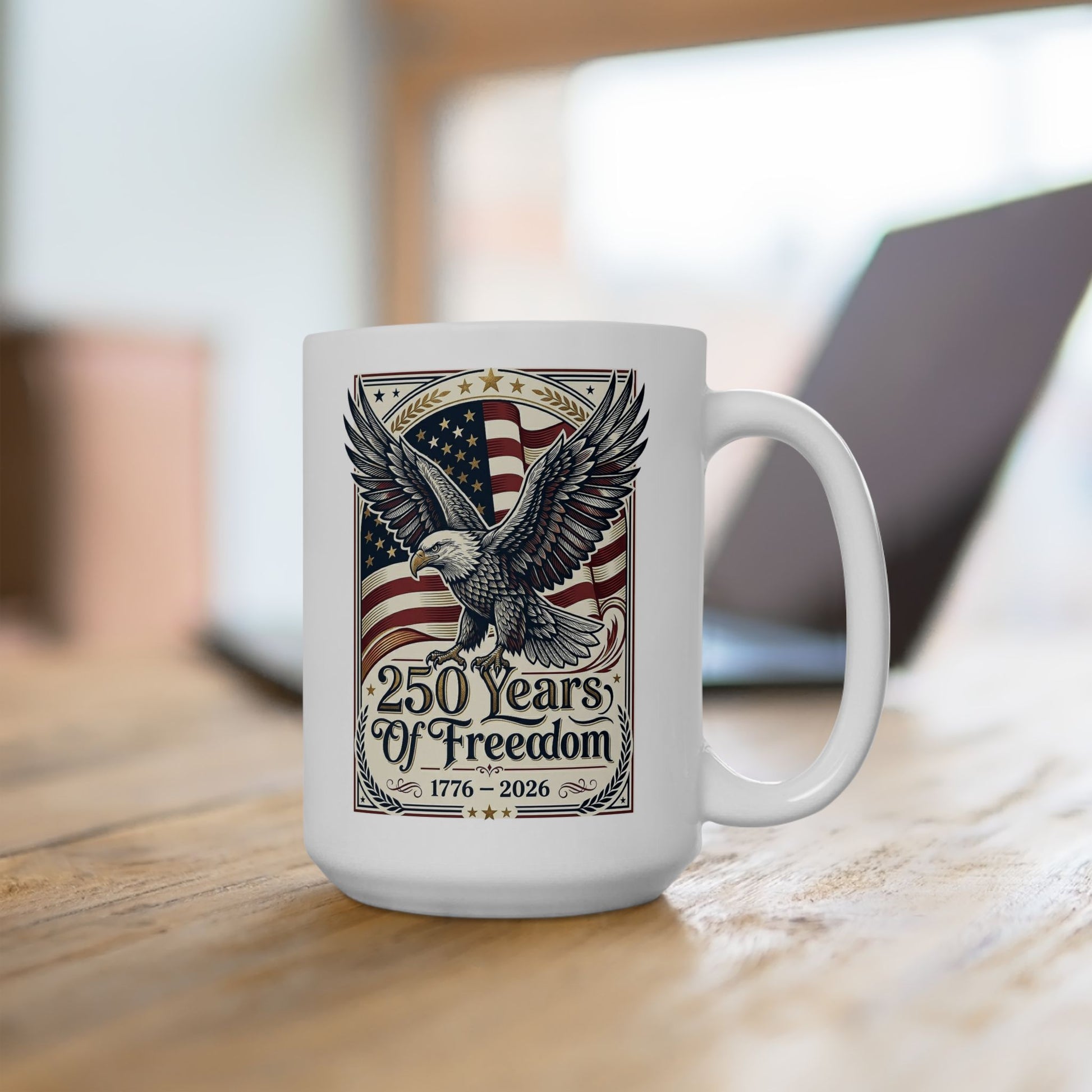 USA 250th ANNIVERSARY Ceramic Mug — America 250 Years of Freedom Coffee Mug - Trending Novelties & Gifts