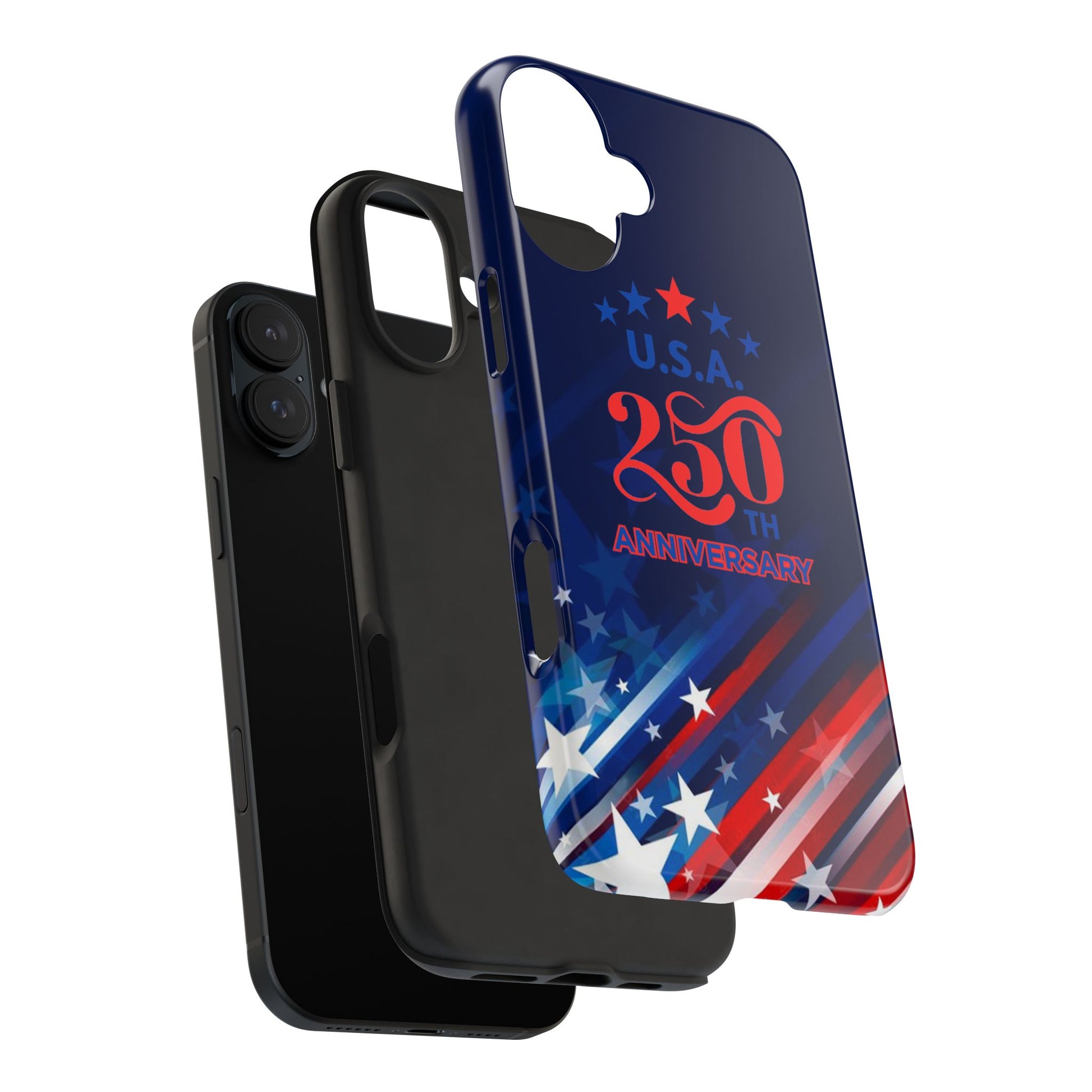 USA 250th Anniversary Tough Phone Case – Patriotic "American Flag" Design - Trending Novelties & Gifts