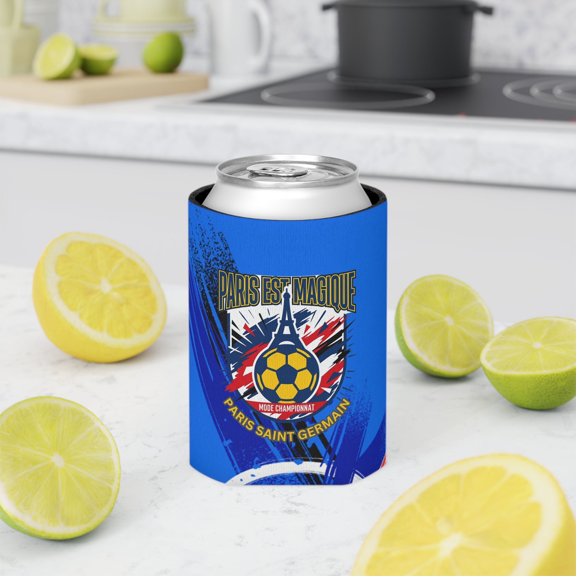 PSG Soccer Can Cooler — Paris Saint Germain Soccer Fans Koozie - Trending Novelties & Gifts
