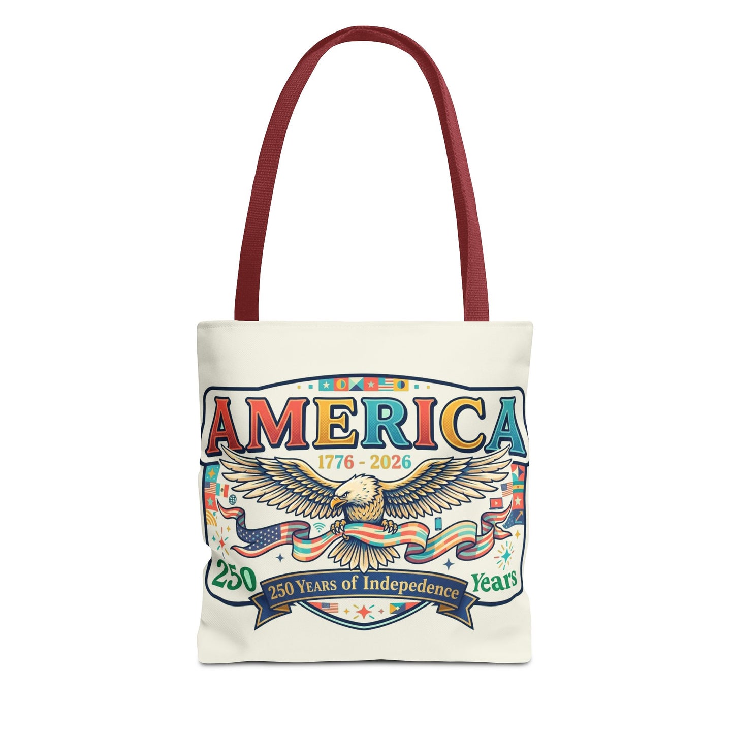 USA 250th ANNIVERSARY Tote Bag — America's 250th ANNIVERSARY Patriotic Eagle Tote - Trending Novelties & Gifts