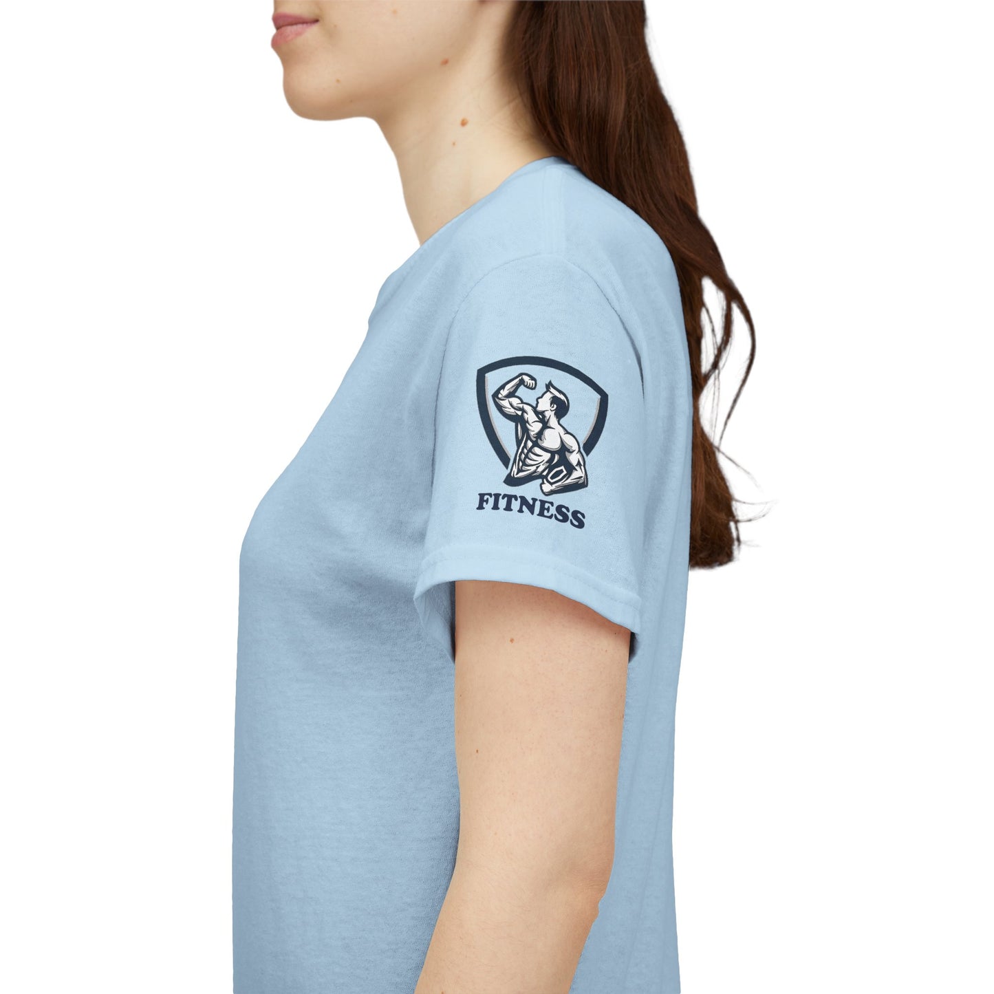 Plank Fitness Quotes Cotton T-shirt. FQT