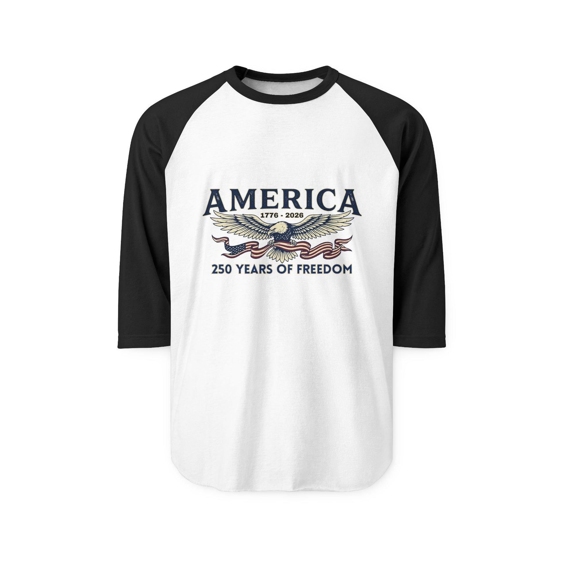 America Eagle Raglan Shirt Baseball Tee | USA 250th ANNIVERSARY Baseball Tee - Trending Novelties & Gifts