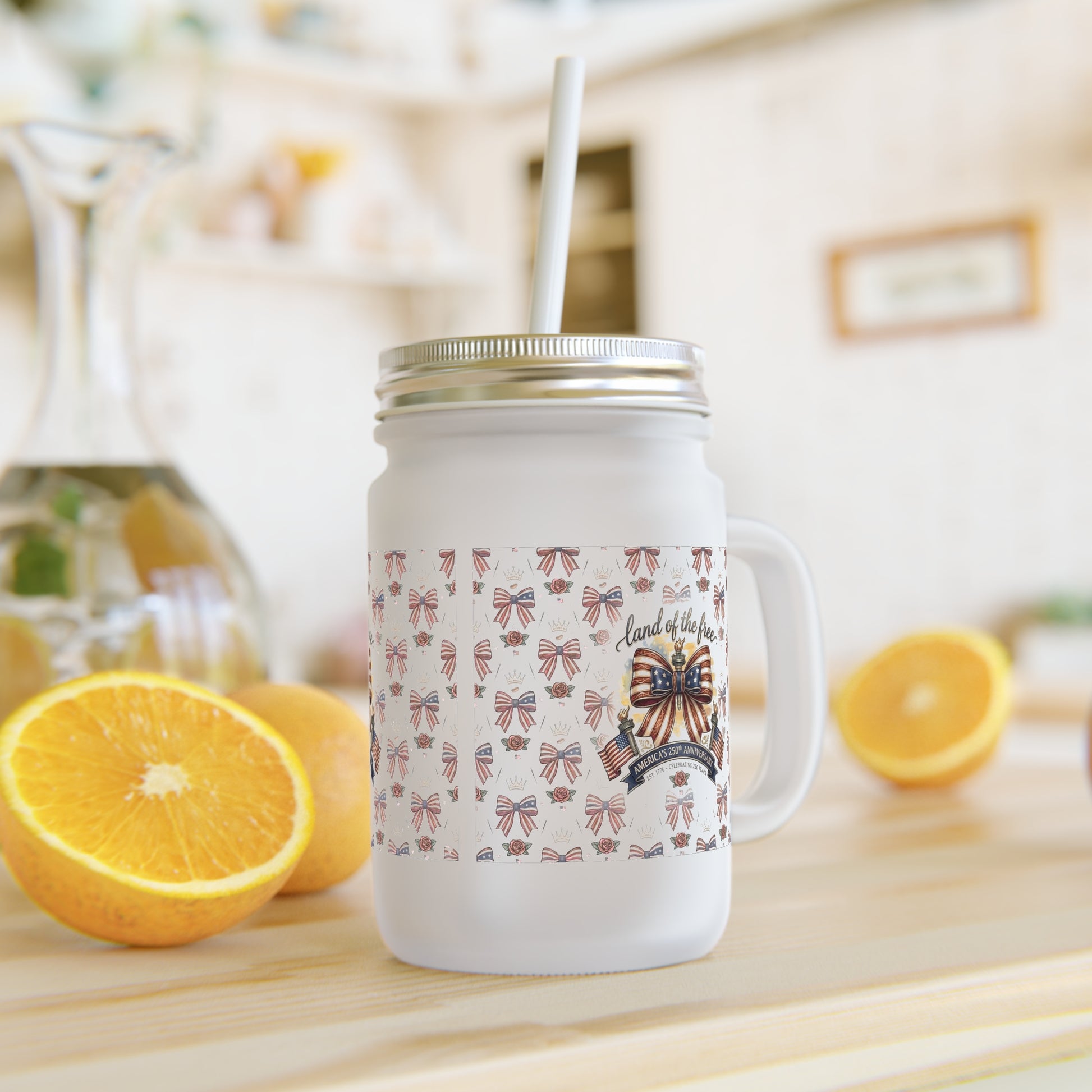 USA 250th ANNIVERSARY Mason Jar - Trending Novelties & Gifts