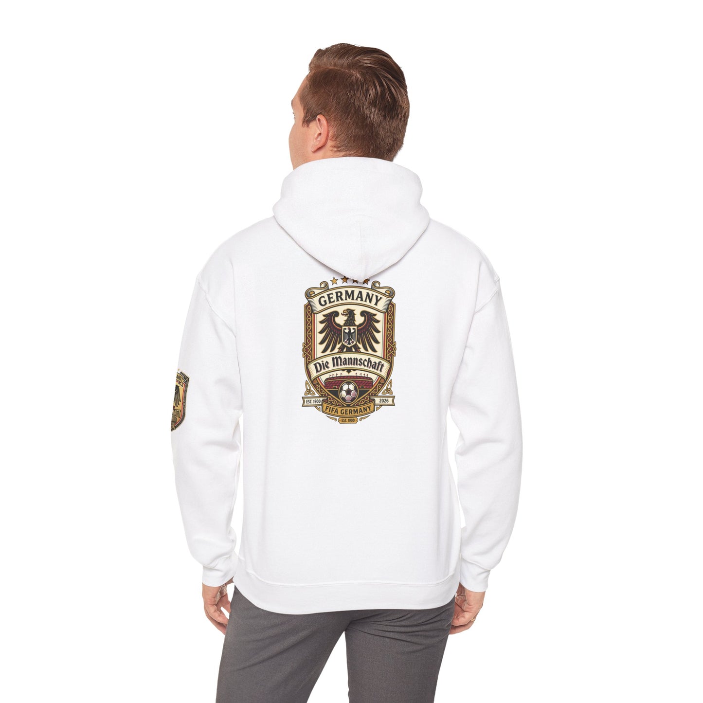 Germany Soccer Die Mannschaft Crest Hoodie – Vintage Germany Soccer Crest Pullover