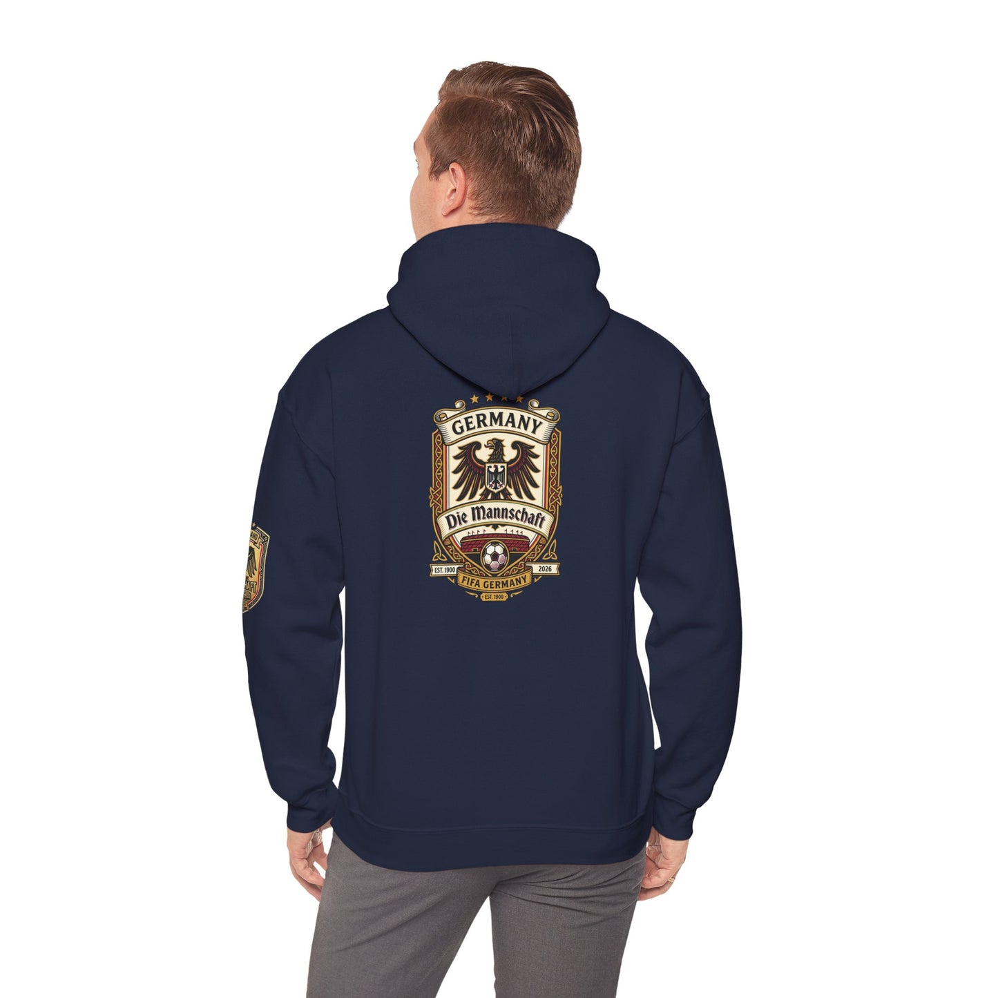 Germany Soccer Die Mannschaft Crest Hoodie – Vintage Germany Soccer Crest Pullover