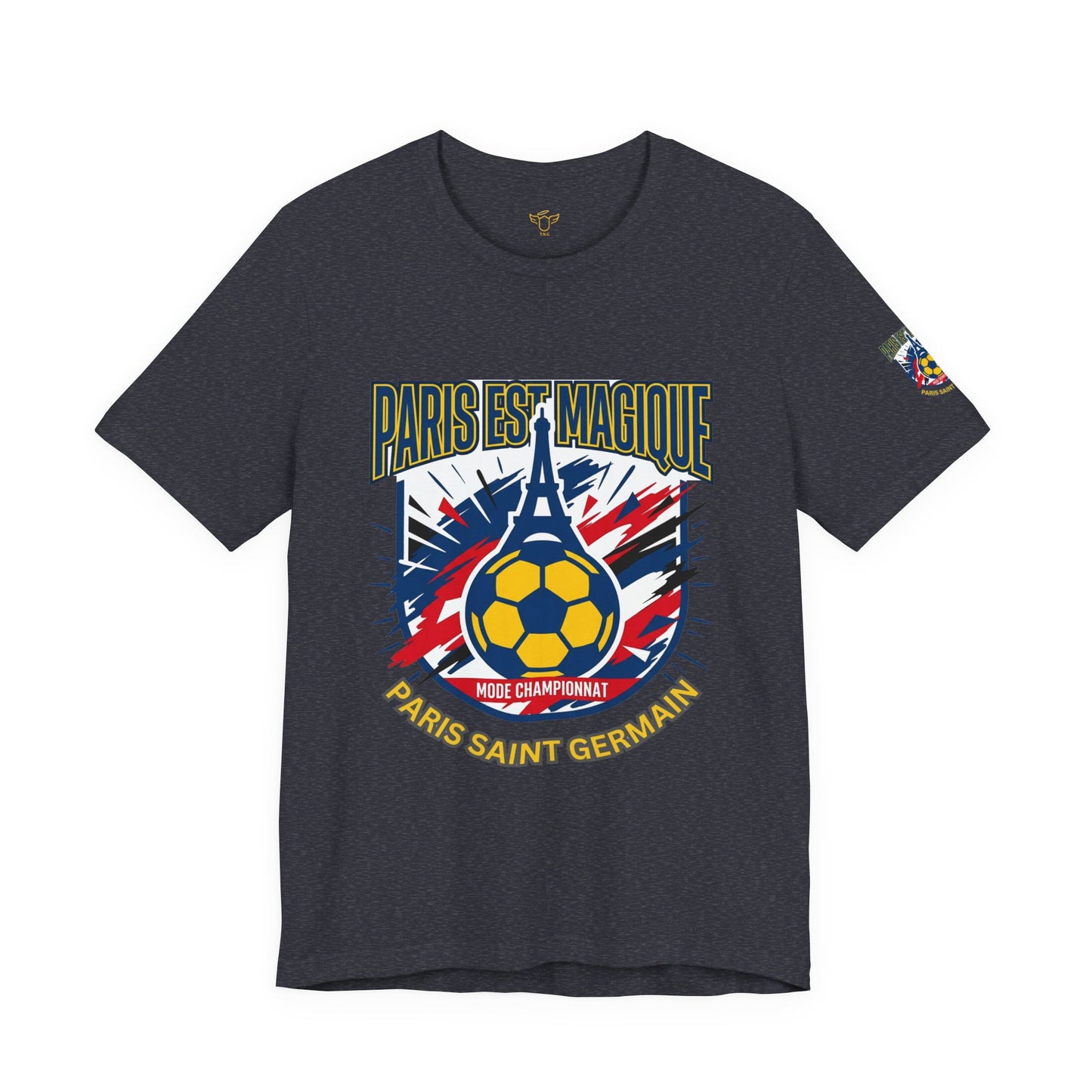 Paris-inspired Soccer Crest Tee | Paris Saint Germain Soccer Fan T-shirt - Trending Novelties & Gifts