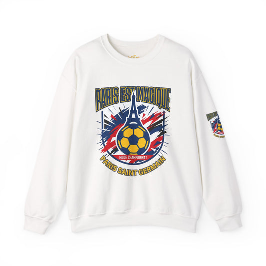 Paris Saint Germain Soccer Crest Sweatshirt | Paris Saint Germain soccer fans Sweatshirt - Trending Novelties & Gifts