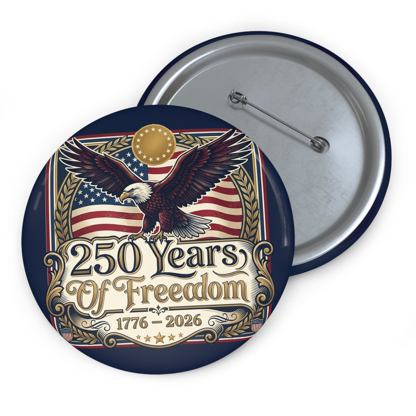 USA 250th ANNIVERSARY Commemorative Pin Button |  America 250 Years of Freedom Commemorative Pin Button - Trending Novelties & Gifts