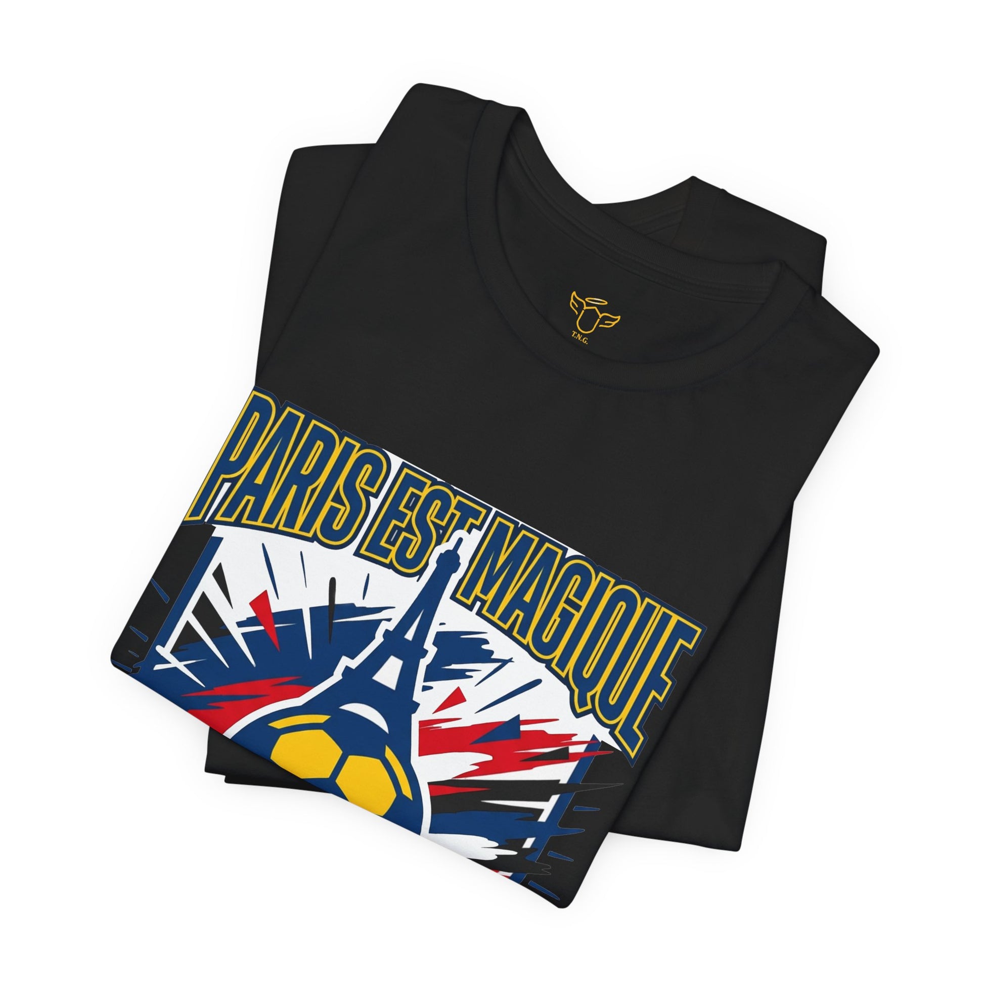 Paris-inspired Soccer Crest Tee | Paris Saint Germain Soccer Fan T-shirt - Trending Novelties & Gifts