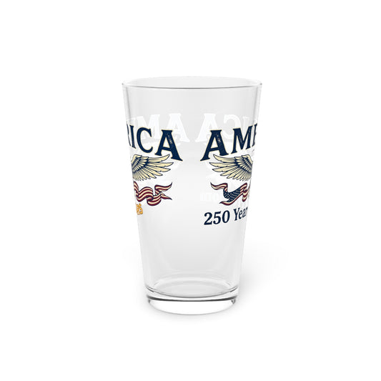 America 250th Anniversary Pint Glass — USA 250th ANNIVERSARY 16oz Commemorative Eagle Beer Glass - Trending Novelties & Gifts