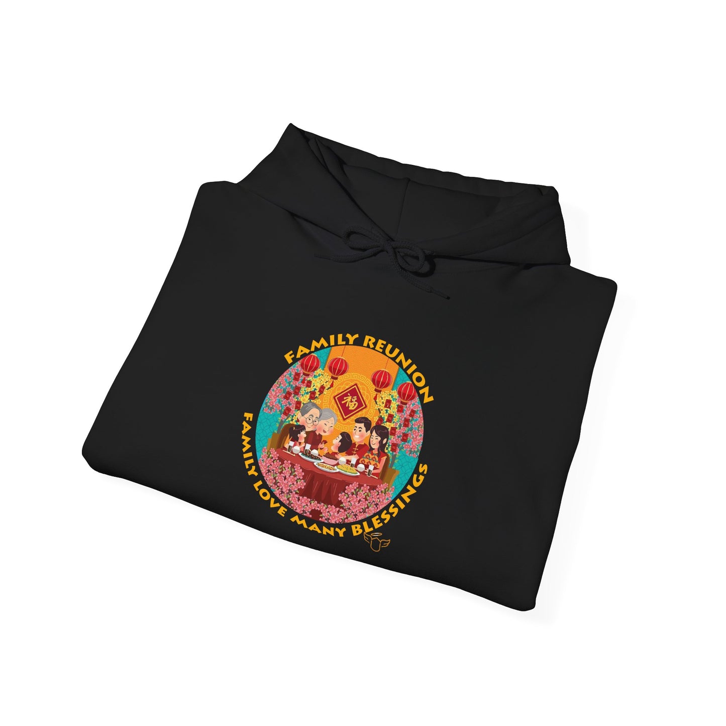 Family Reunion Hoodie – 'Love Brings Us Together' Chinese New Year Novelty Tee