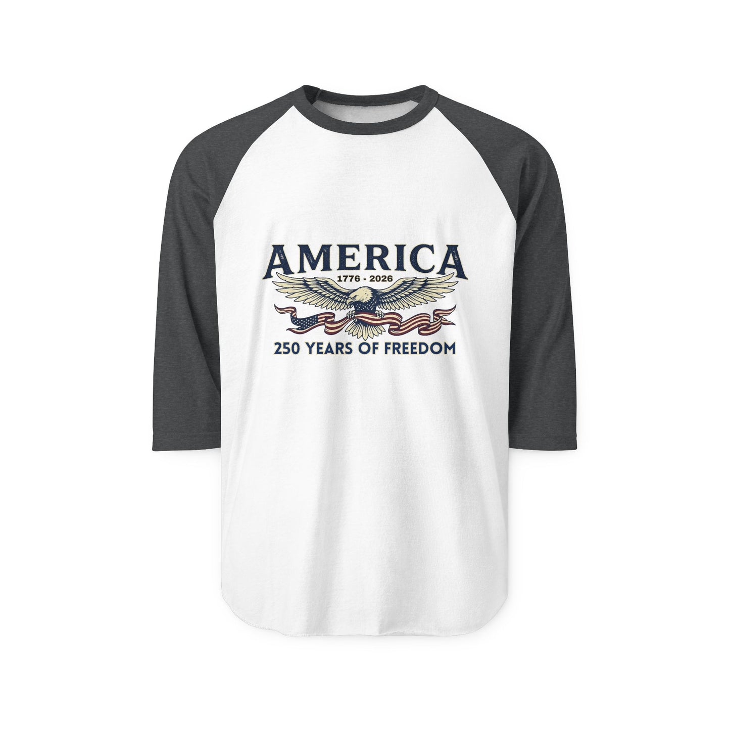 America Eagle Raglan Shirt Baseball Tee | USA 250th ANNIVERSARY Baseball Tee - Trending Novelties & Gifts